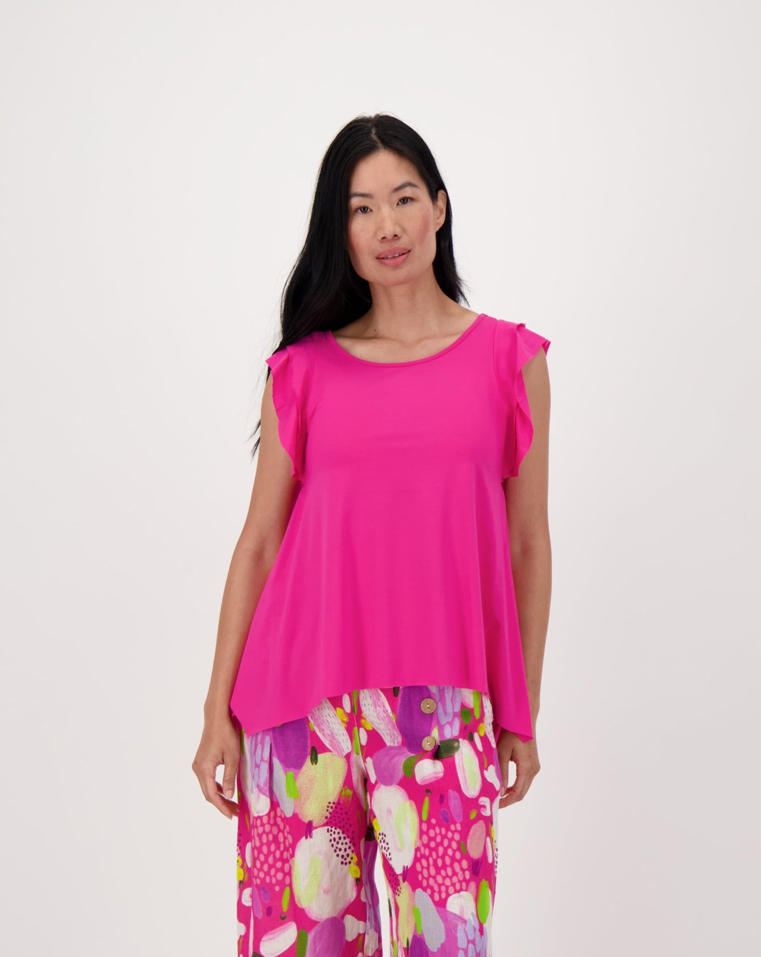 Ruffle Sleeve Summer Swing Top