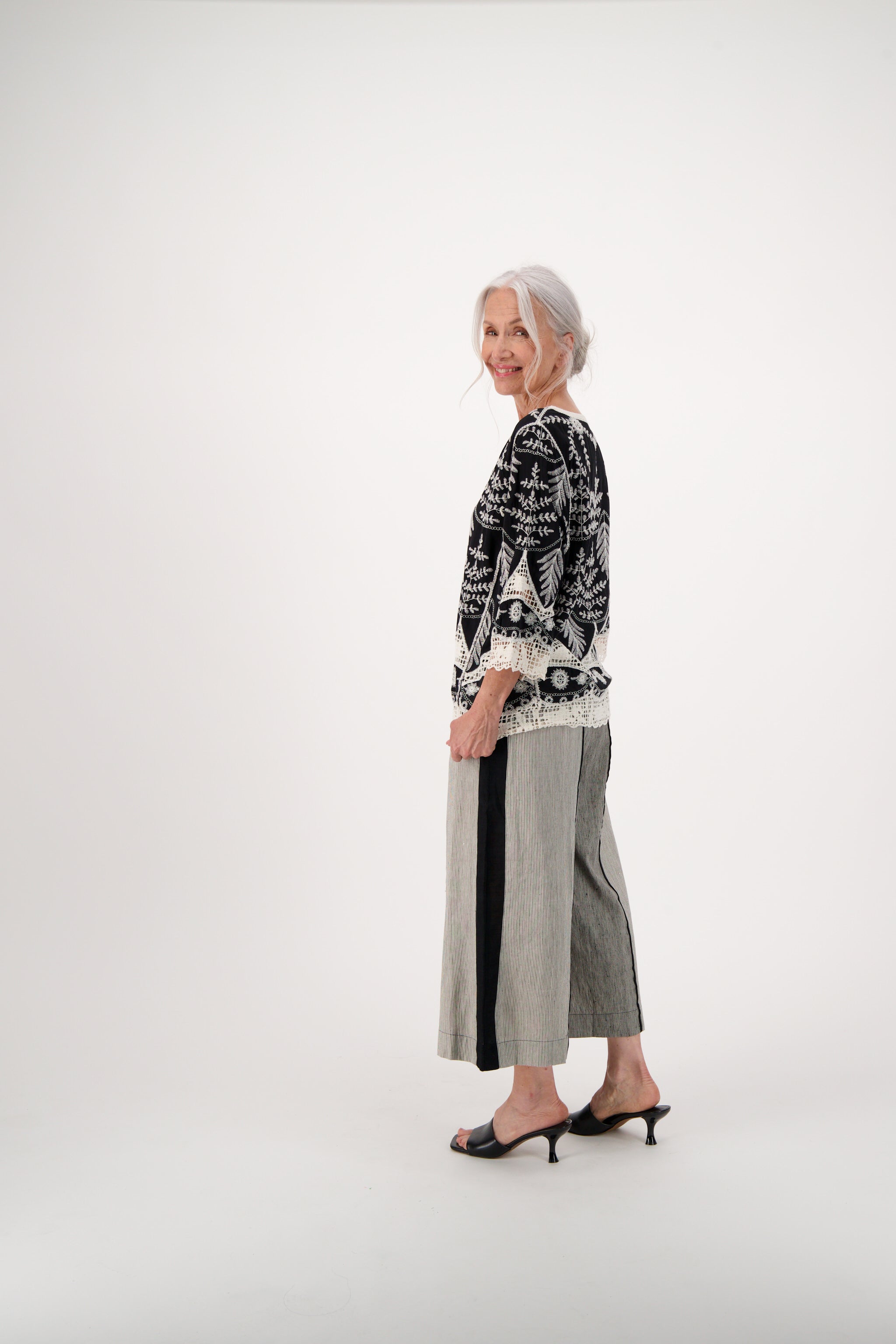 All Over Embroidery Vintage Top