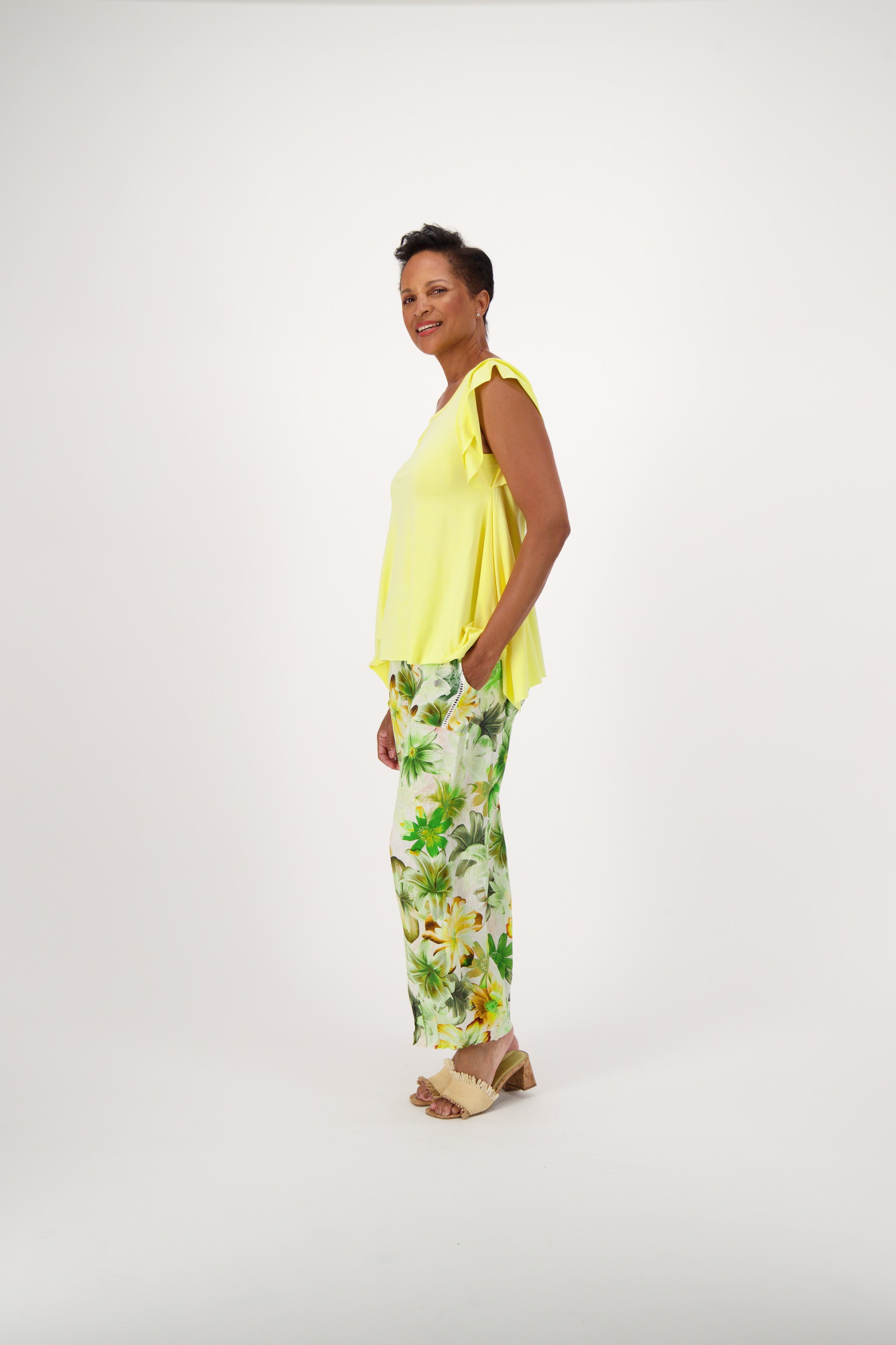 Ruffle Sleeve Summer Swing Top