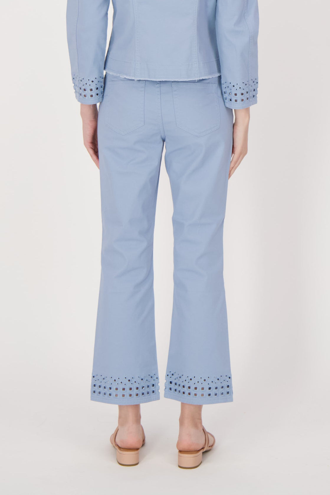 Eyelet Hem Pants