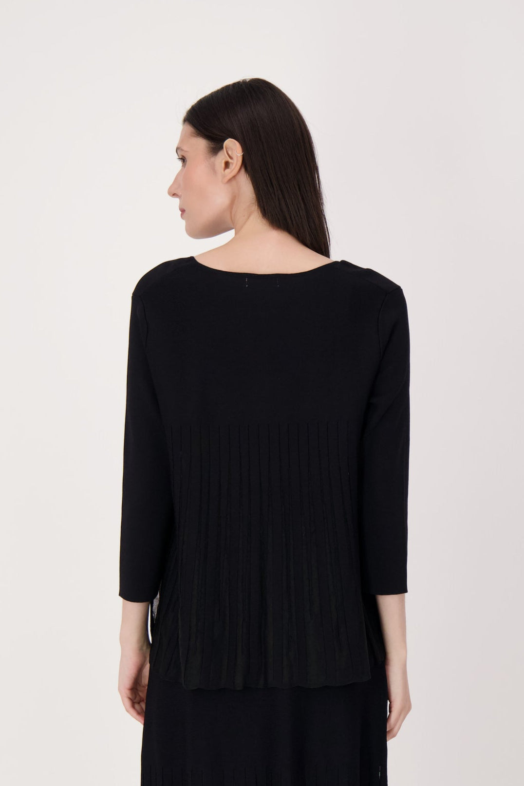 Lattice Stitched Hem Cardigan With Tank