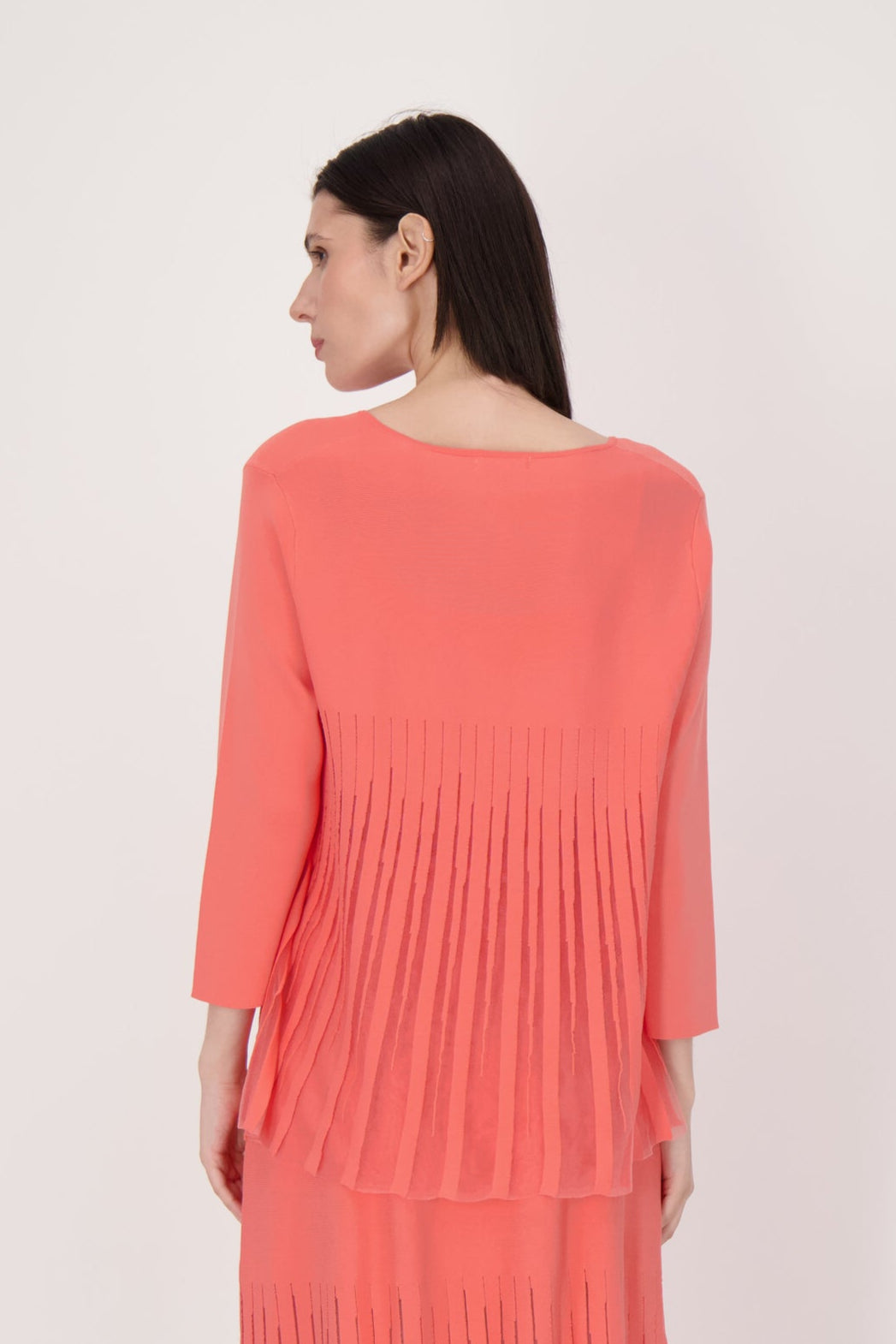 Lattice Stitched Hem Cardigan With Tank