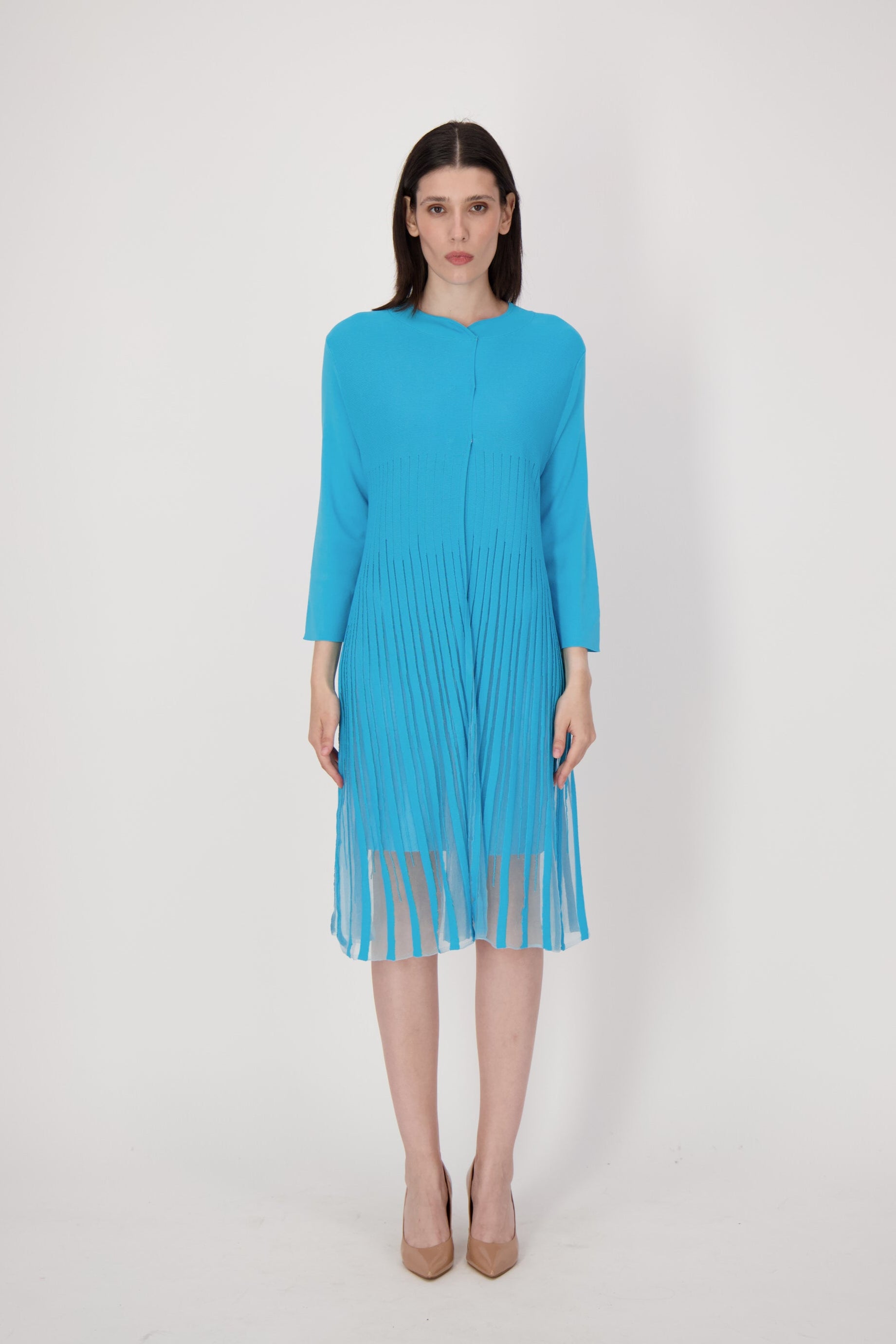 Lattice Stitched Layered Dress