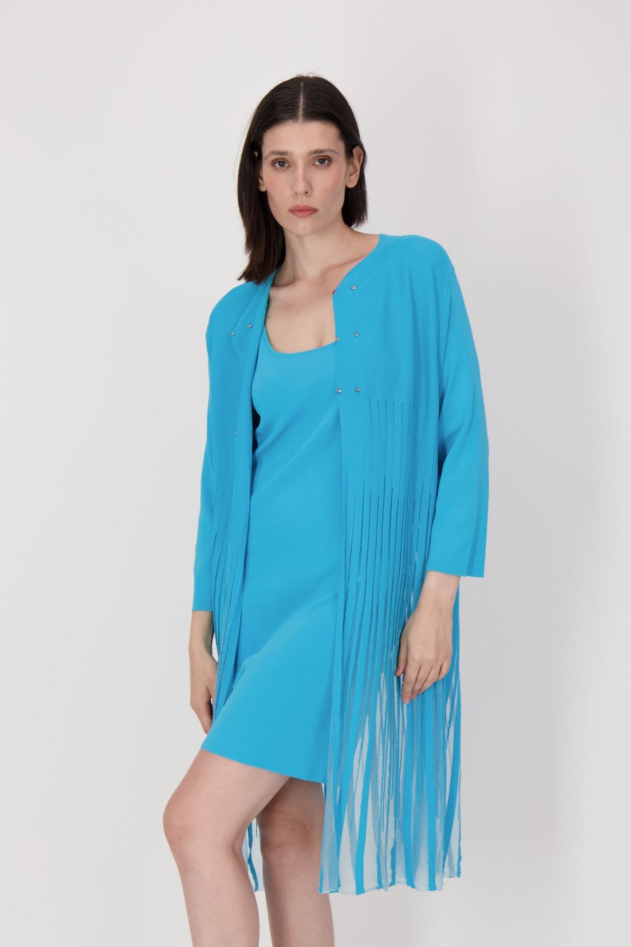 Lattice Stitched Layered Dress