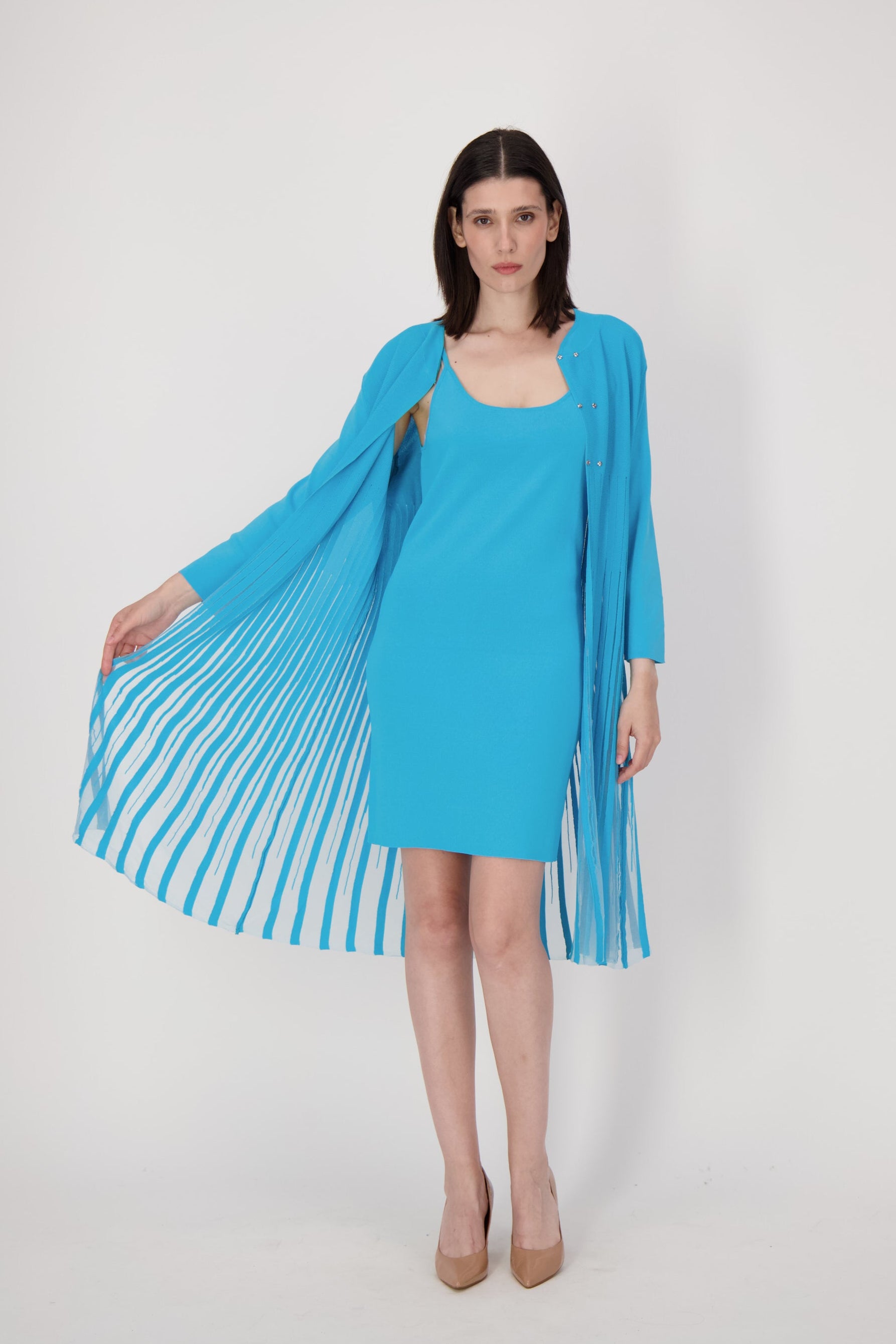 Lattice Stitched Layered Dress