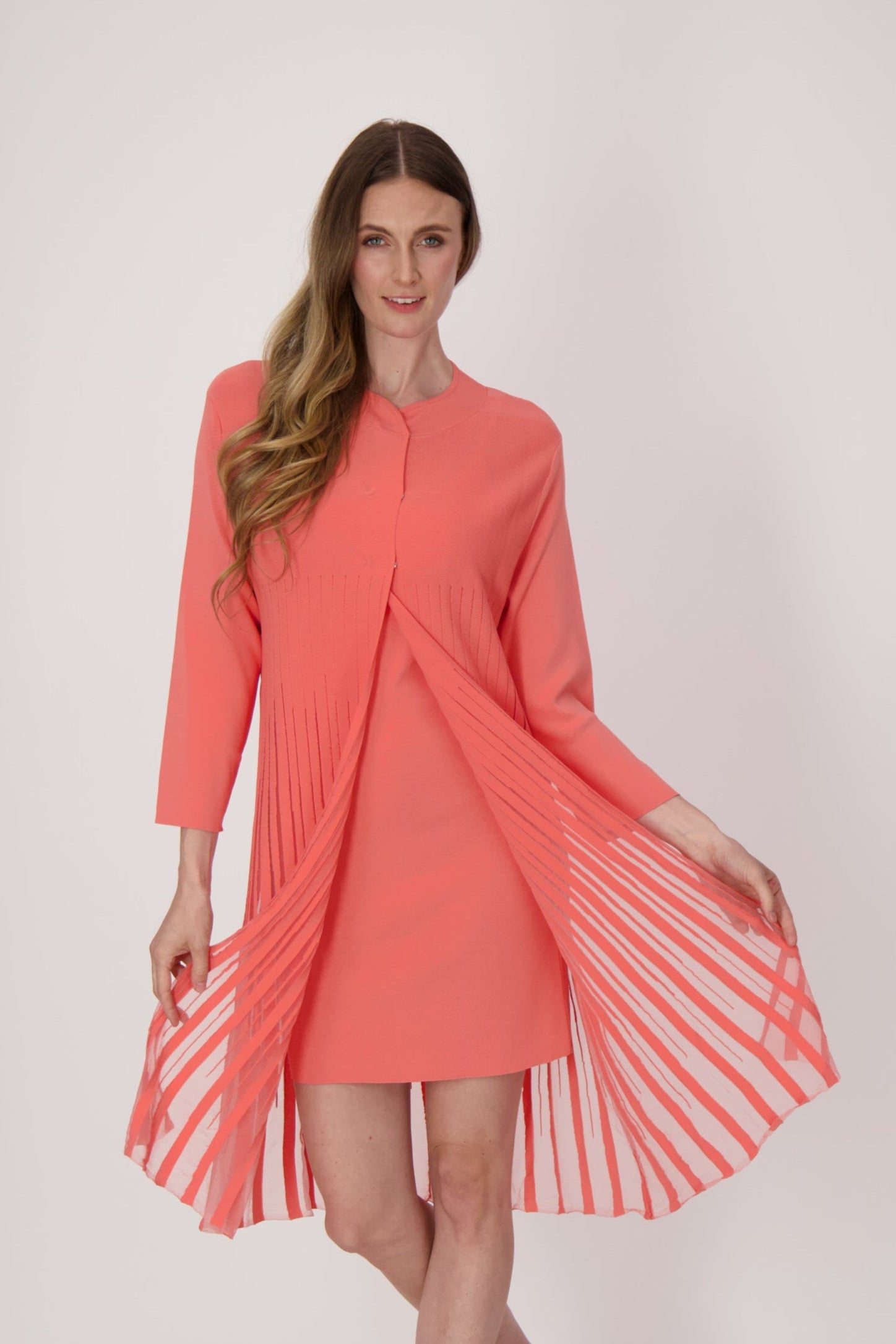 Lattice Stitched Layered Dress