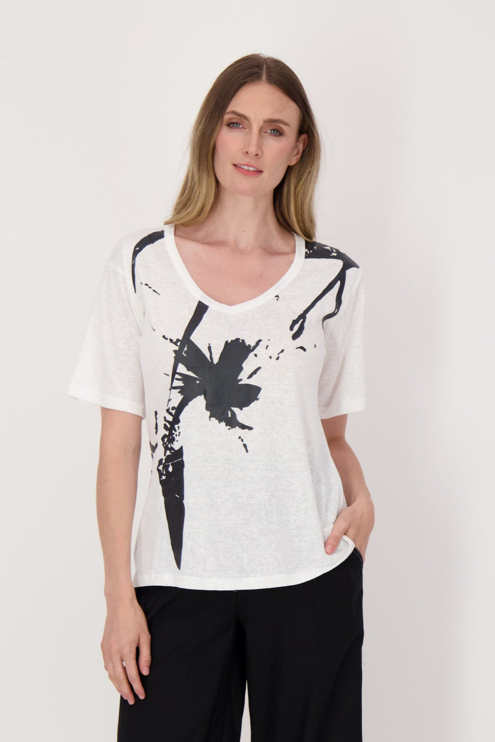 Splatter Print T-Shirt