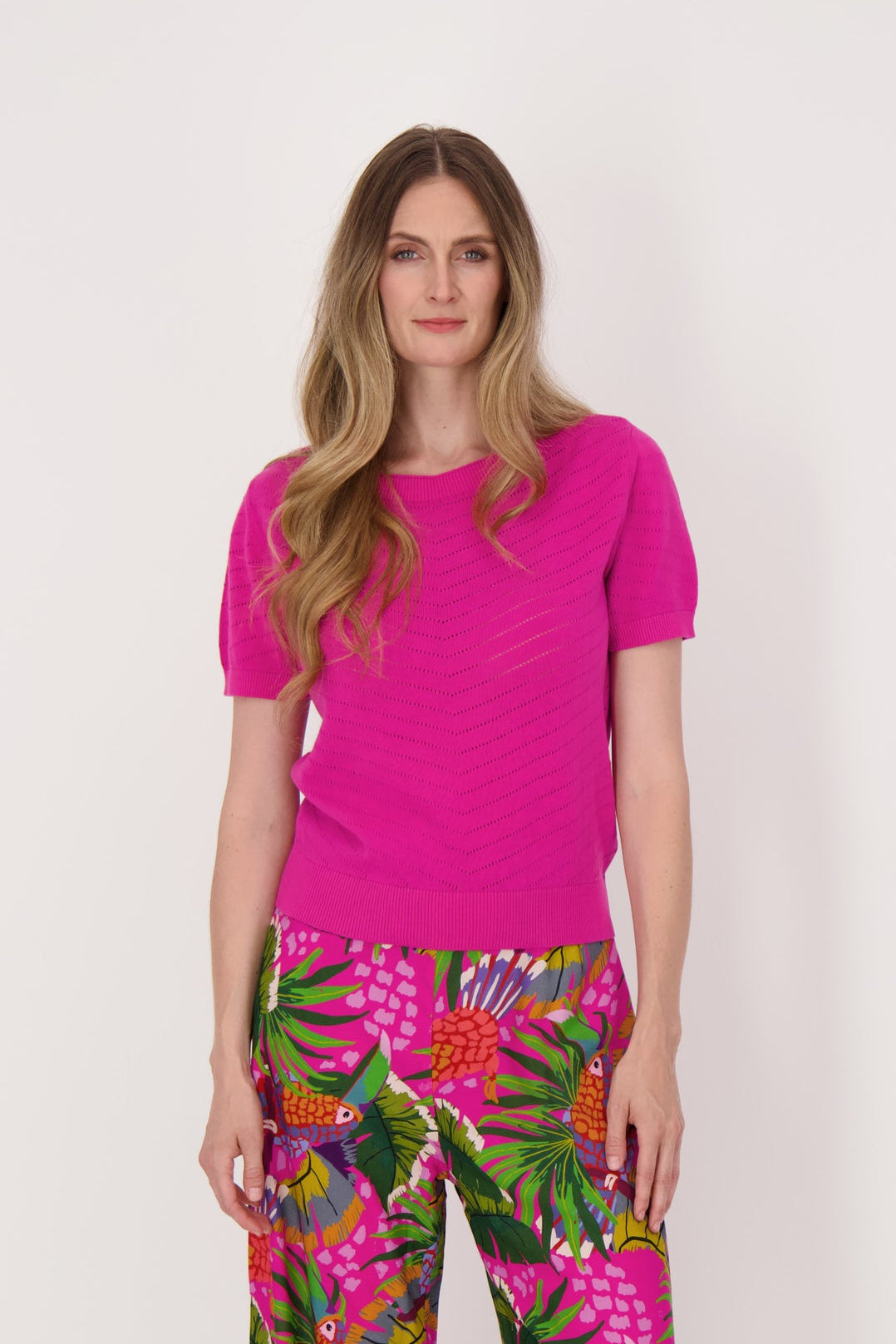 Boatneck Knit Cotton Top