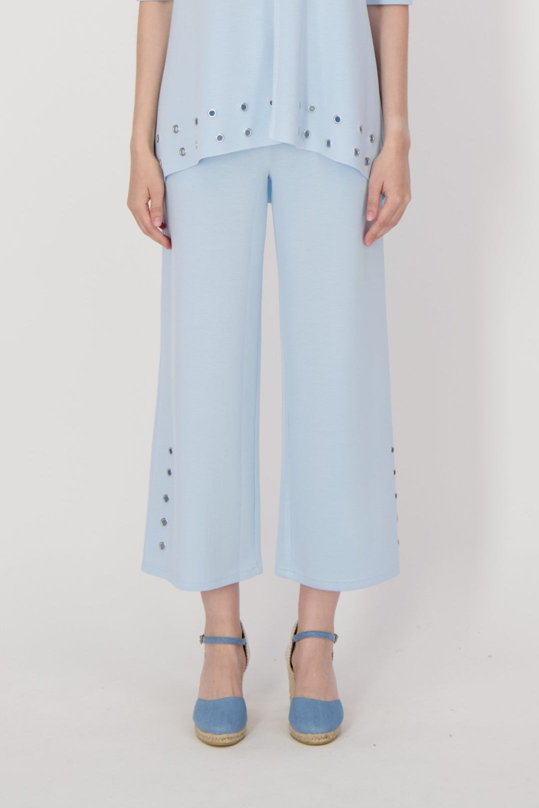 Pants With Grommet Details