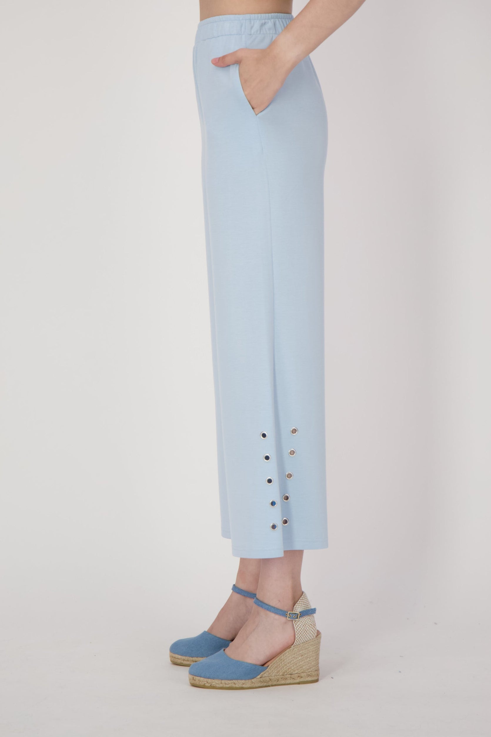 Pants With Grommet Details
