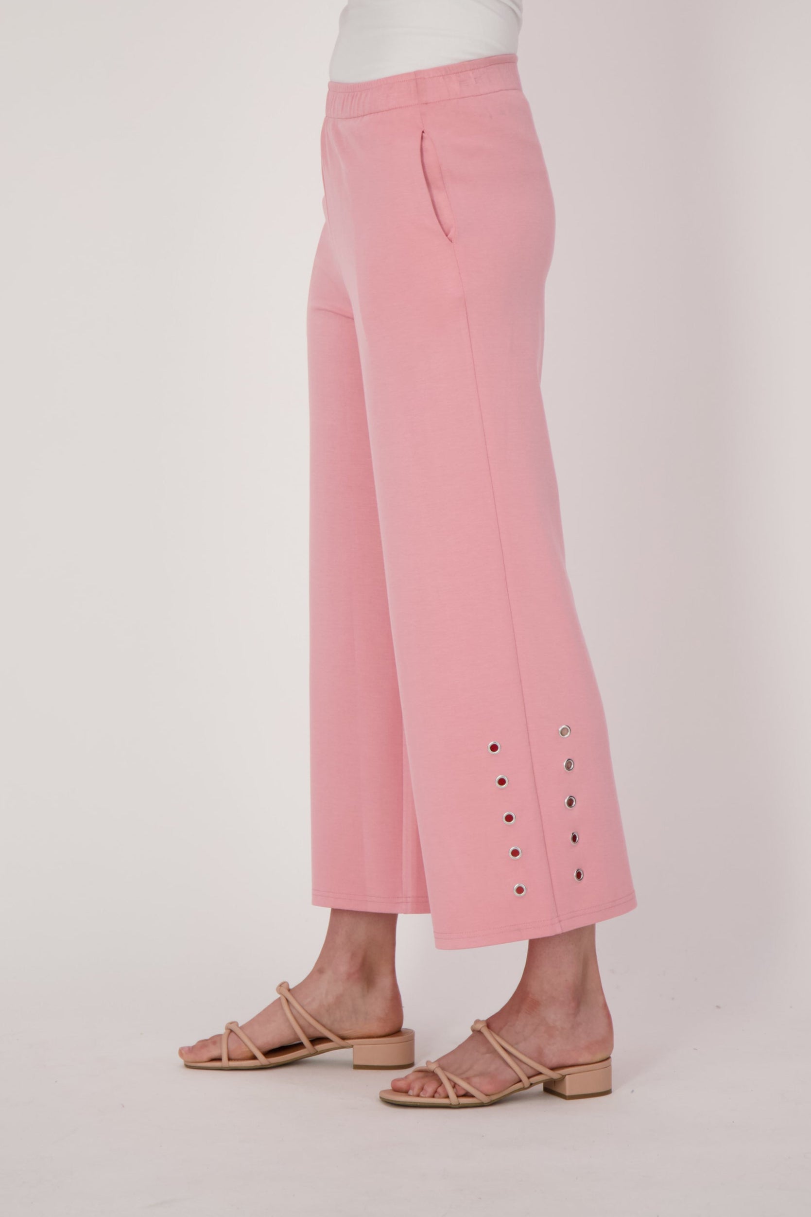 Pants With Grommet Details