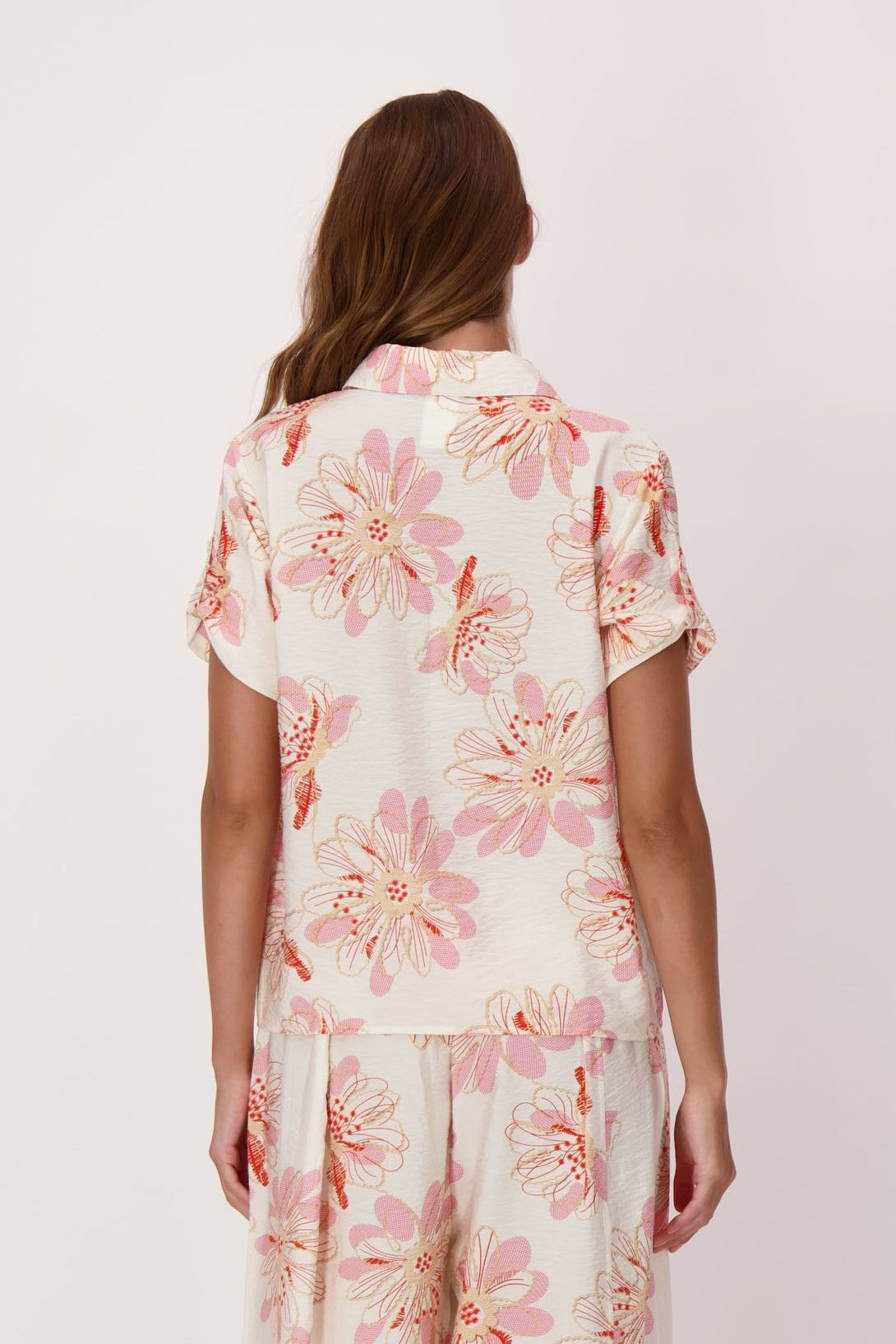 Coral Belle Floral Shirt
