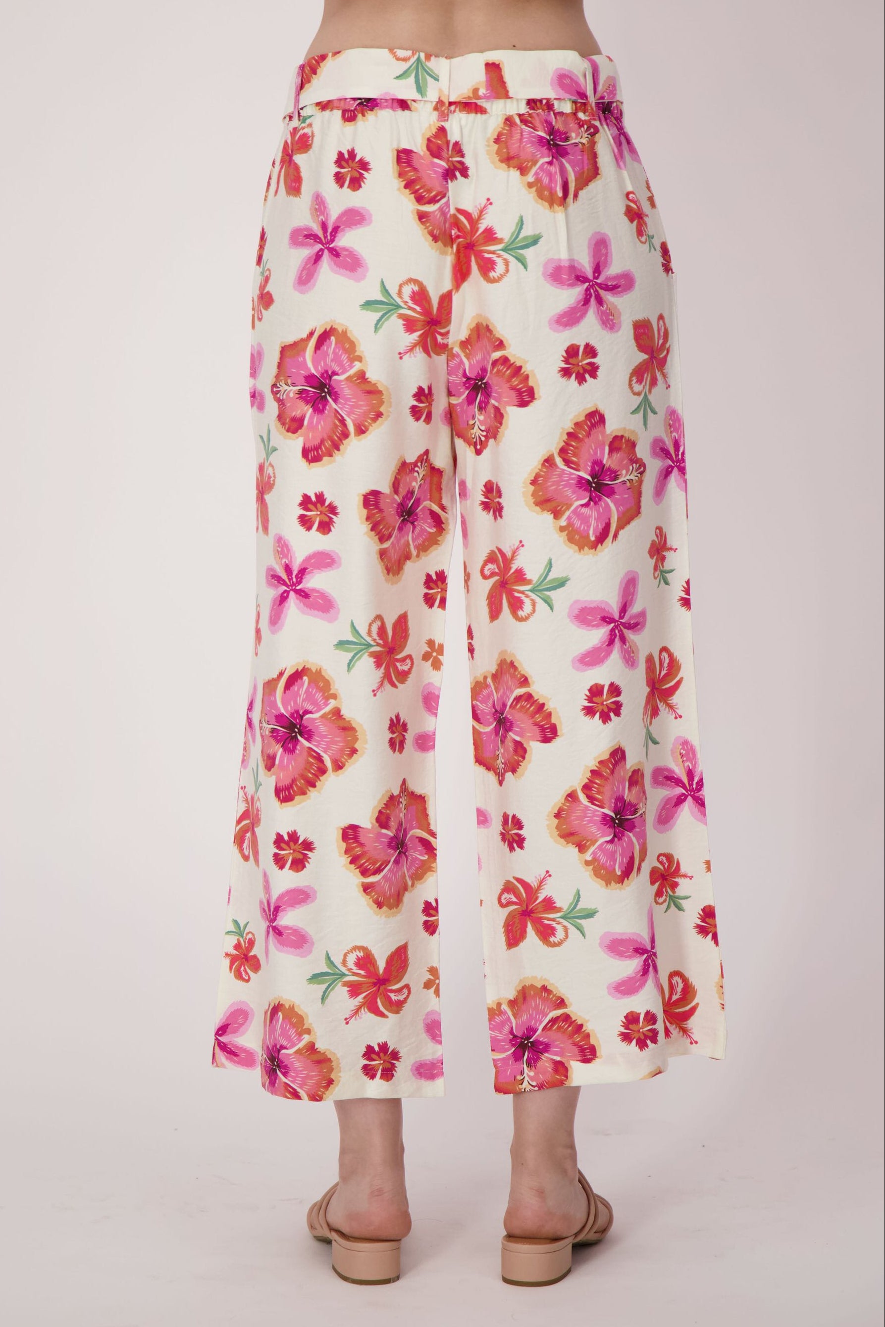 Floral Bloom Relaxed Belted Pant
