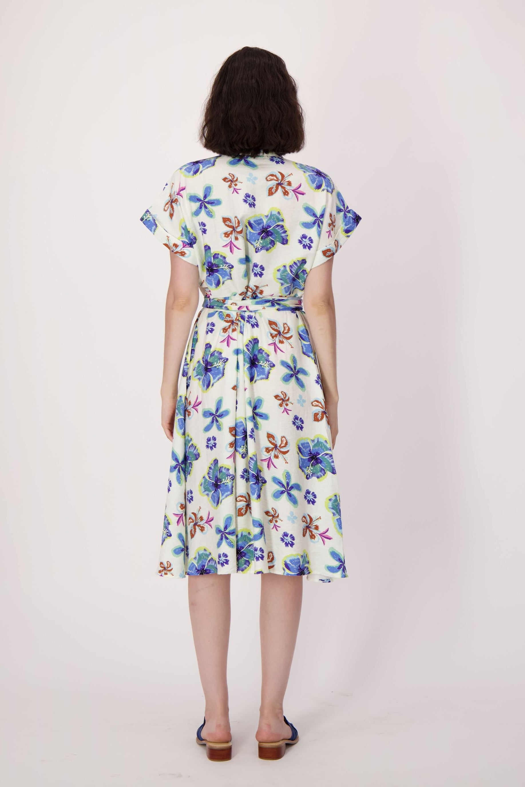 Floral Bloom Tie Waist Dress