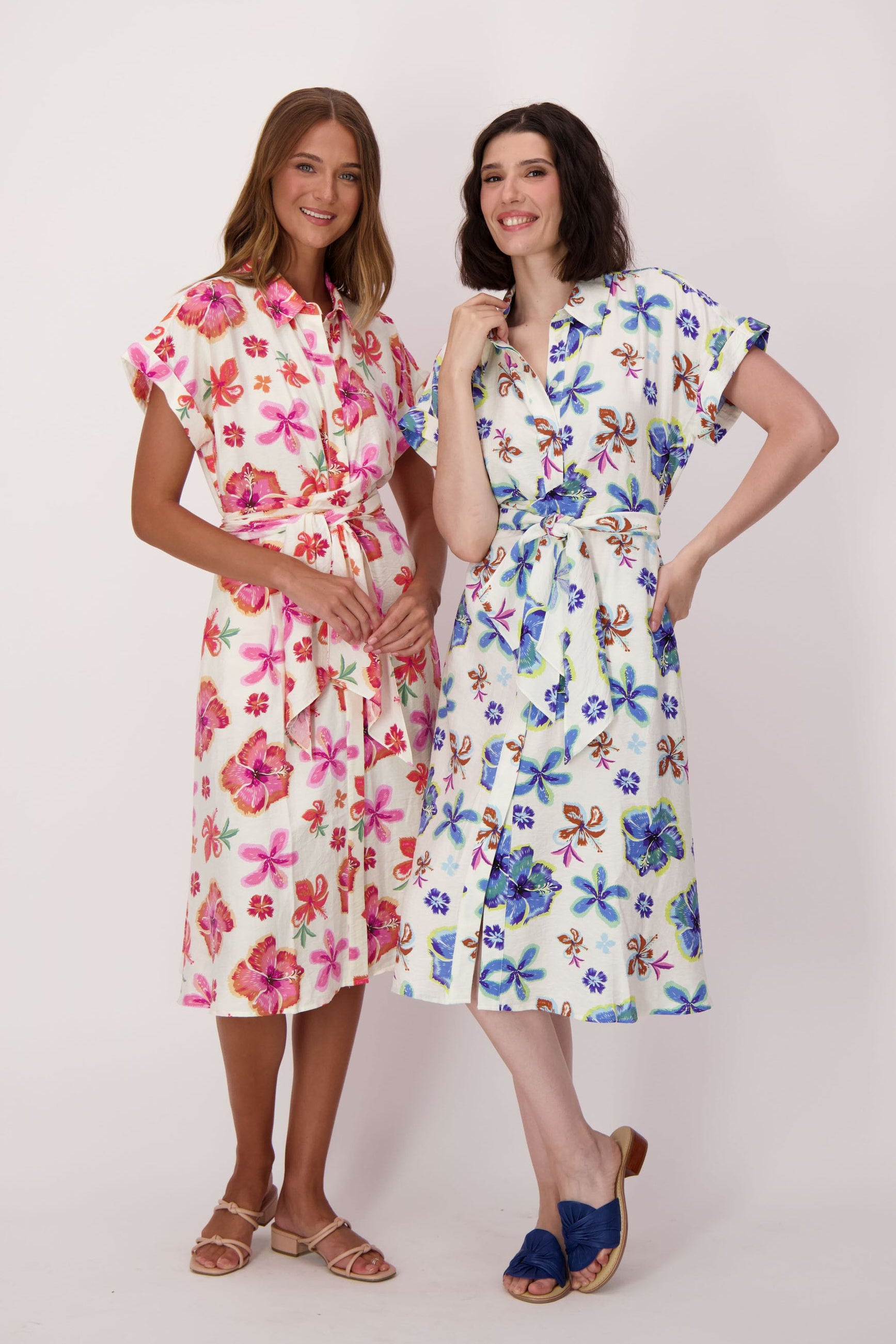 Floral Bloom Tie Waist Dress