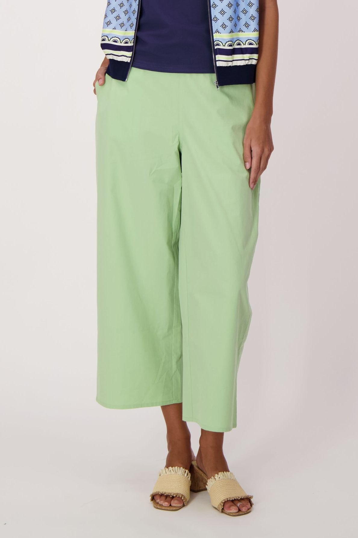 Cotton Pull-On Palazzo Pant