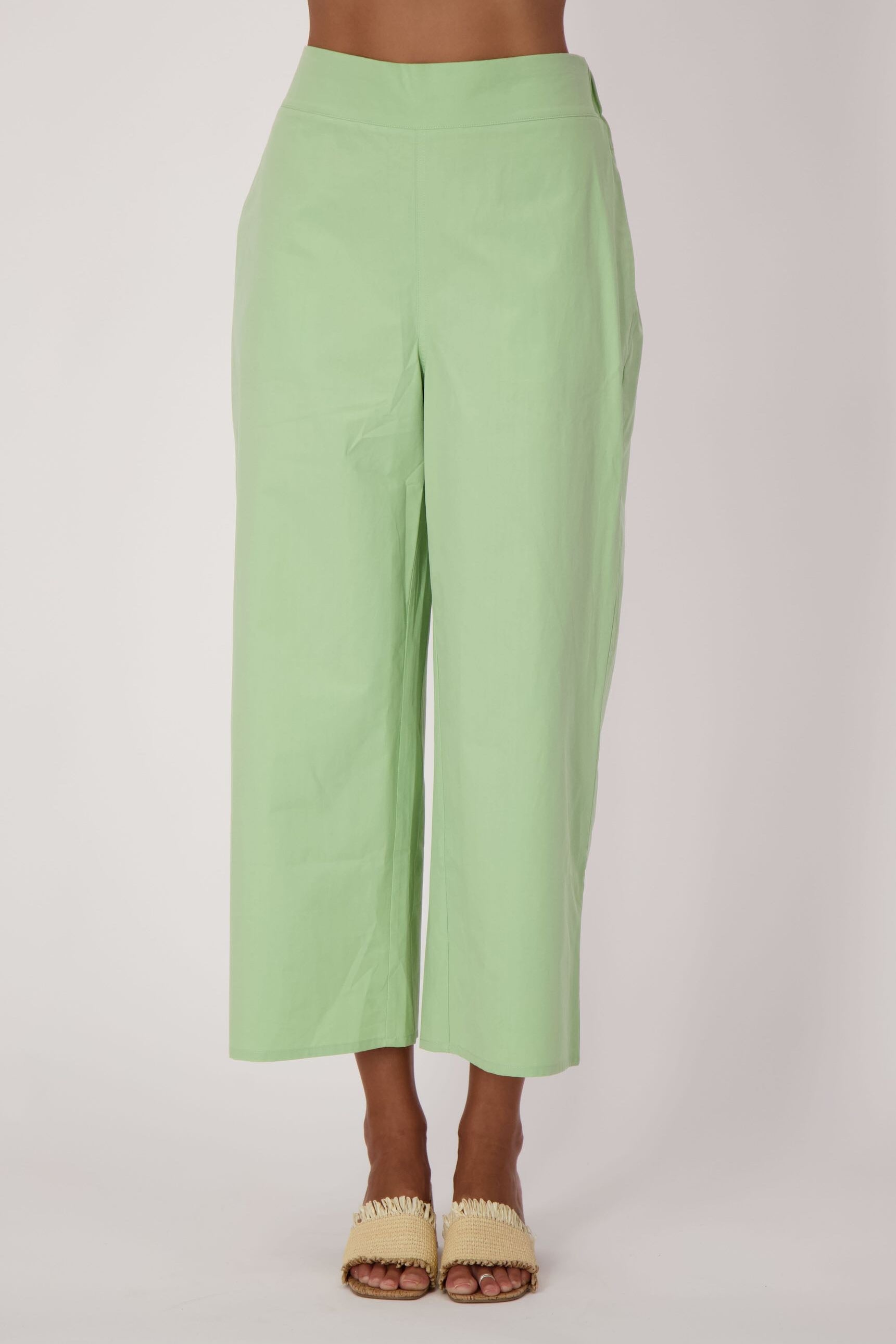 Cotton Pull-On Palazzo Pant