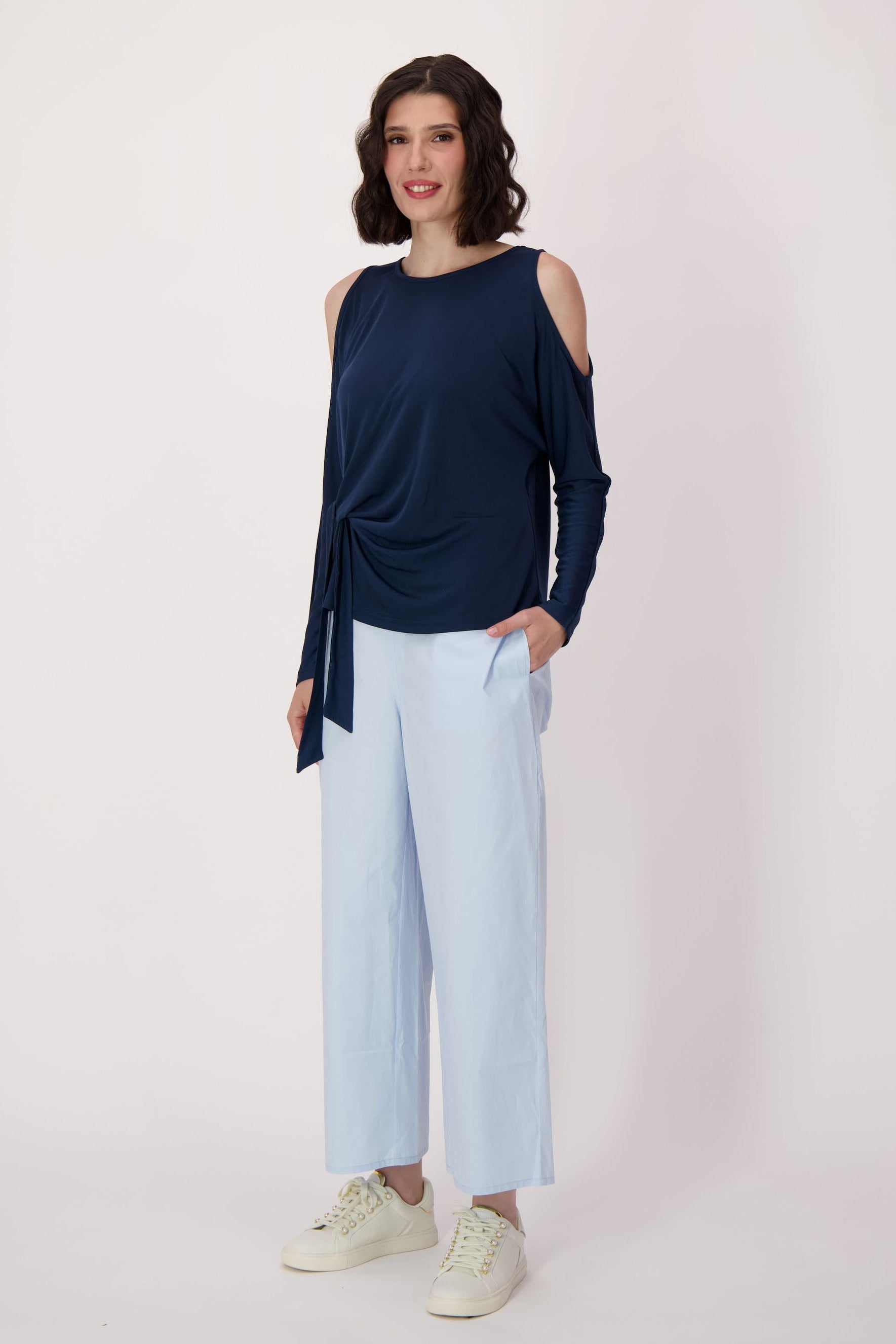 Cotton Pull-On Palazzo Pant