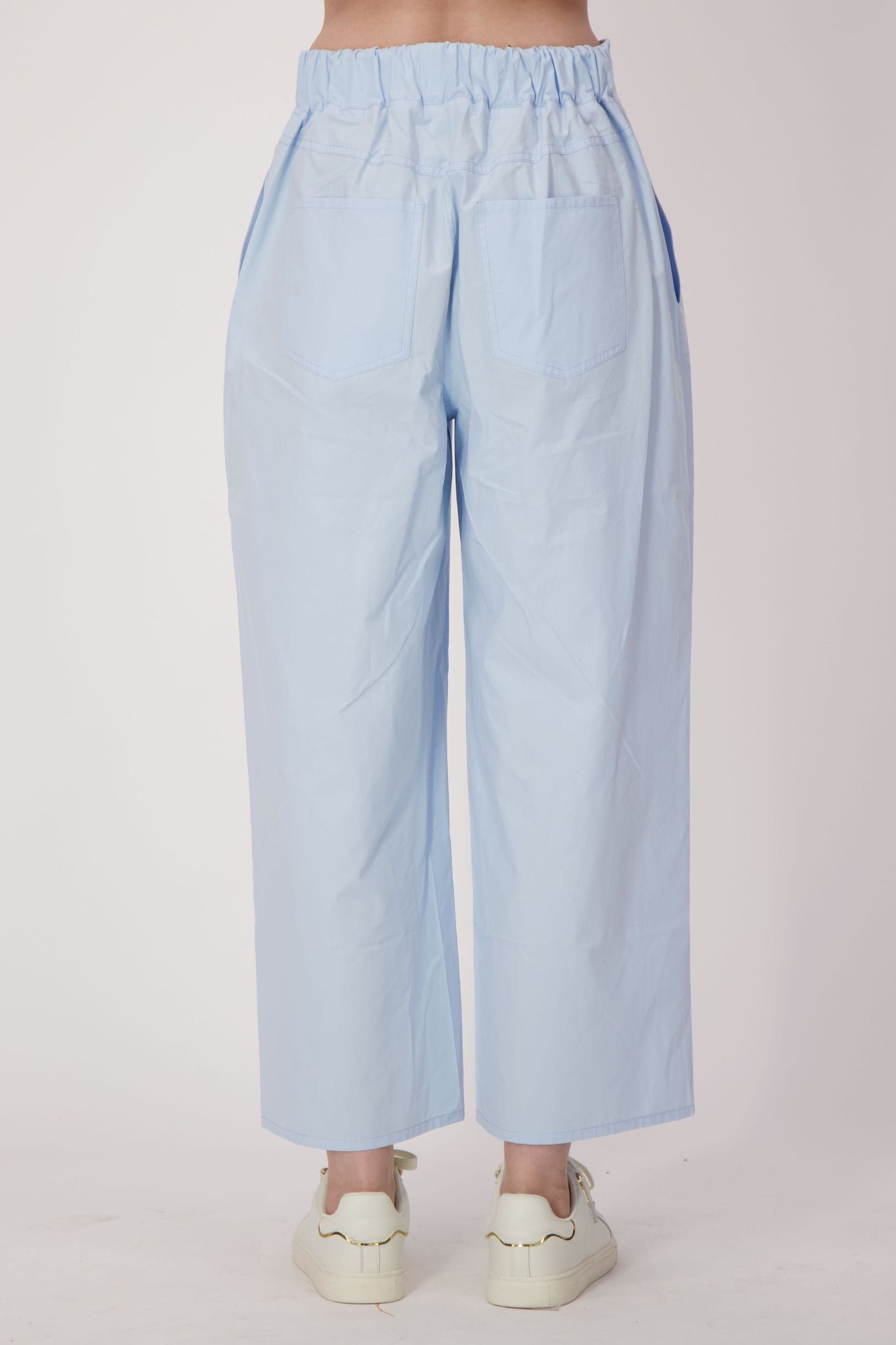Cotton Pull-On Palazzo Pant