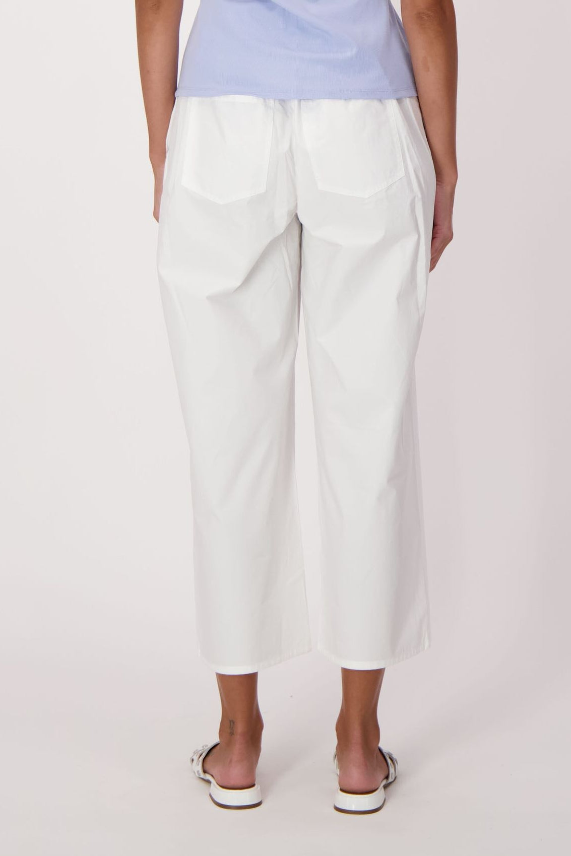 Cotton Pull-On Palazzo Pant
