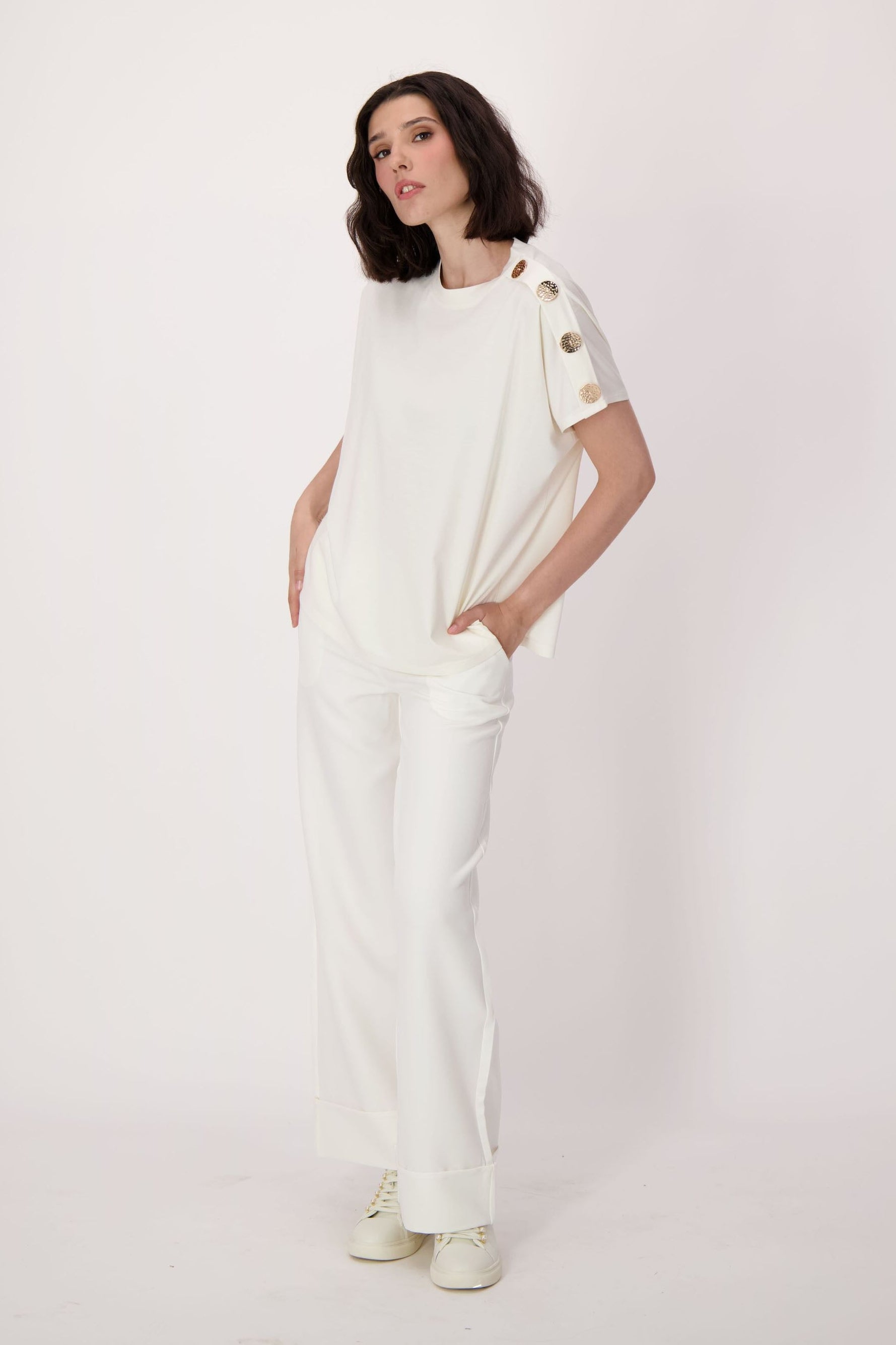 Wide Cuff Basic Essential Pant
