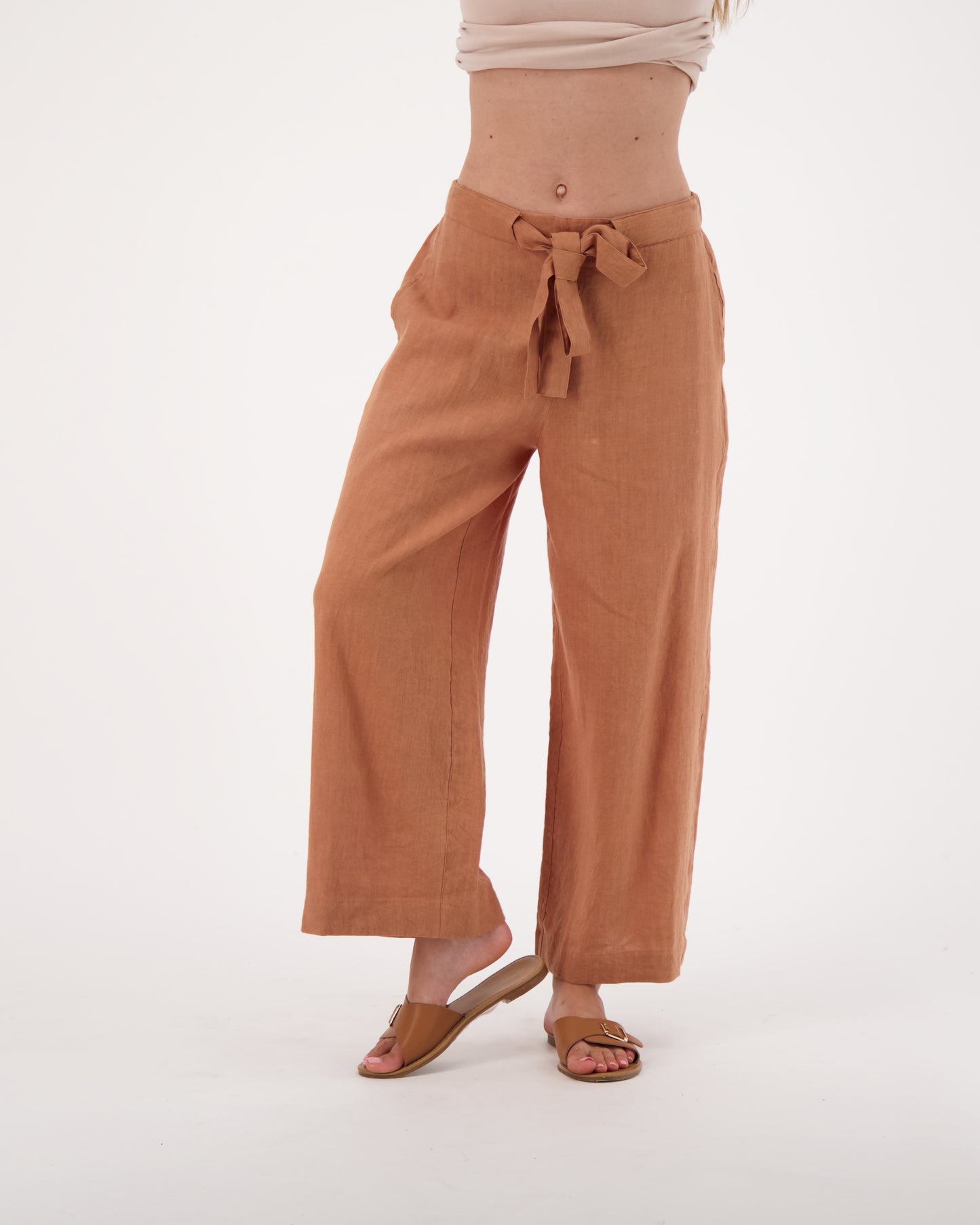 Linen Tie Pants