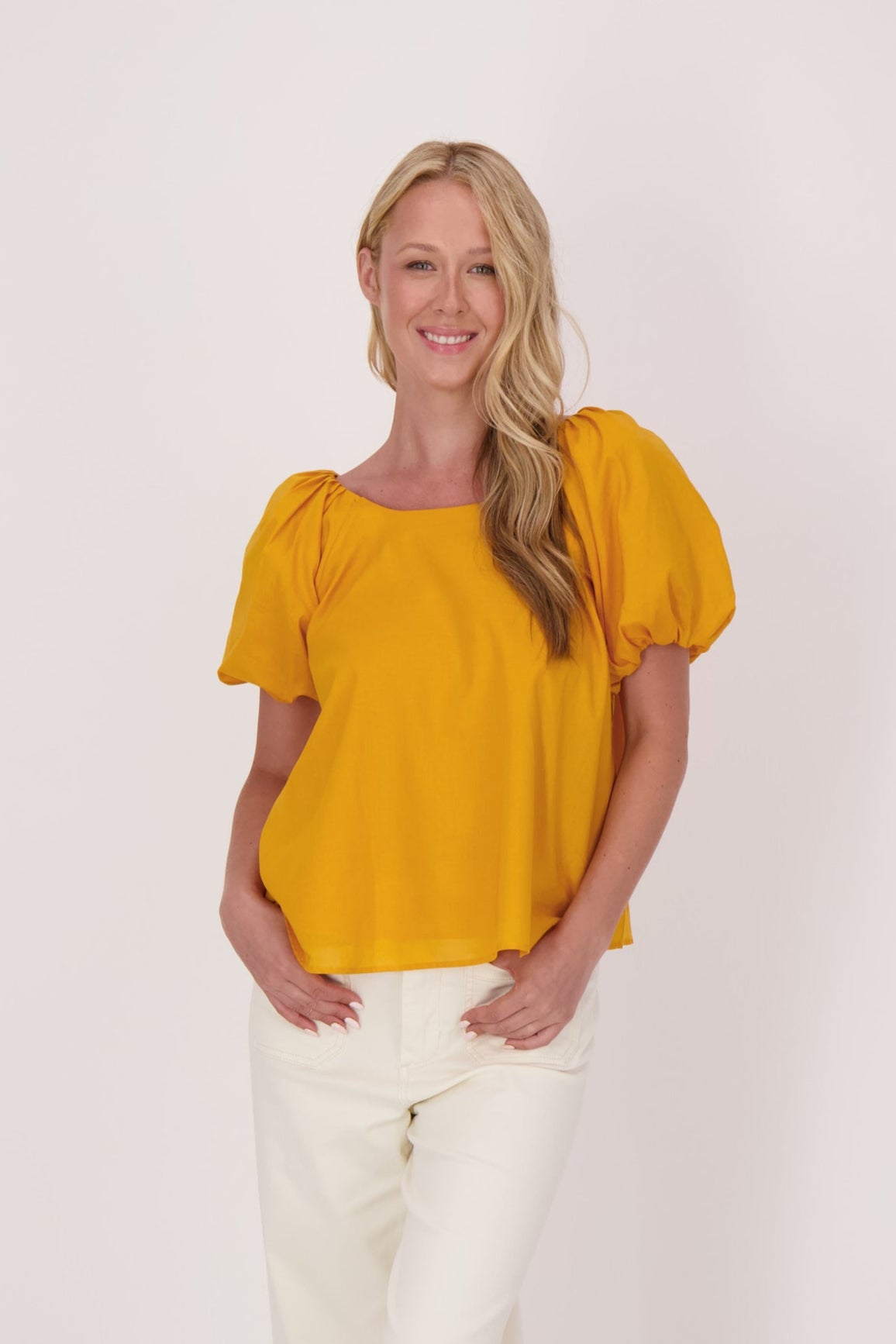 Short Puff Sleeve Top