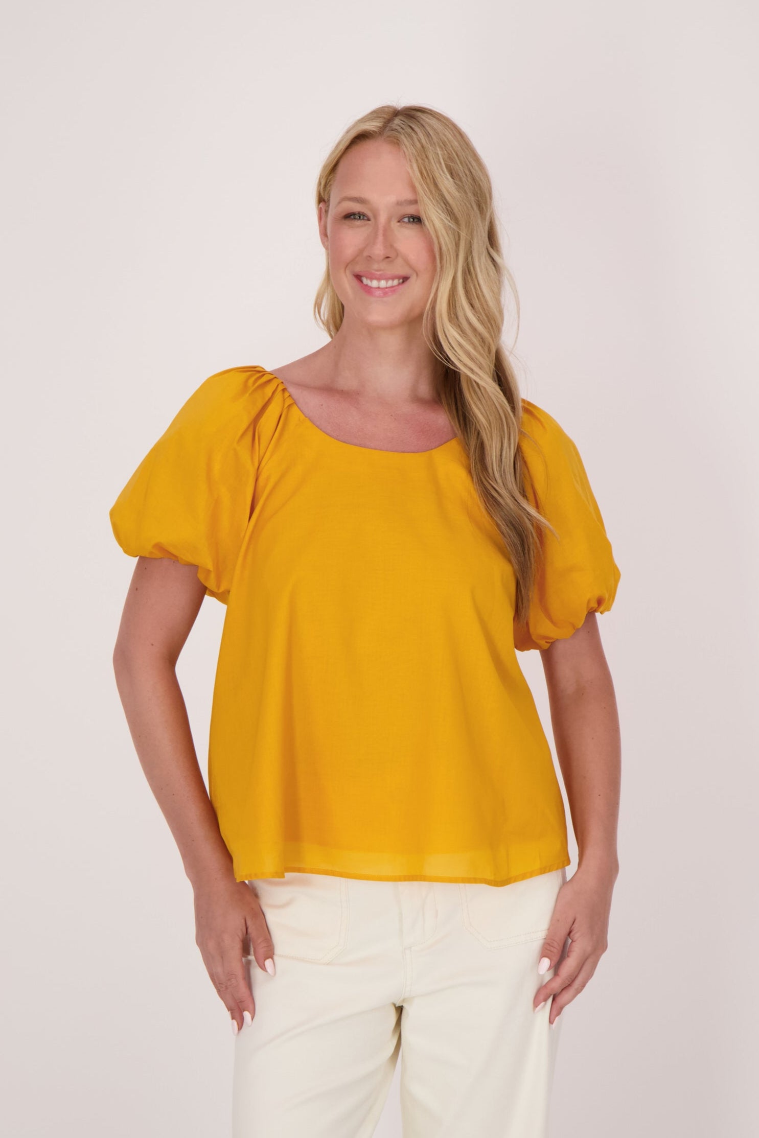 Short Puff Sleeve Top