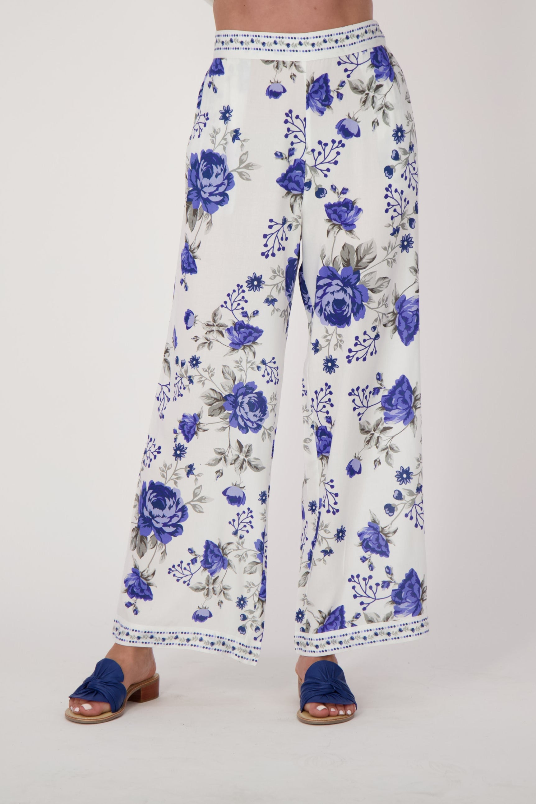 Floral Wide Leg Pants