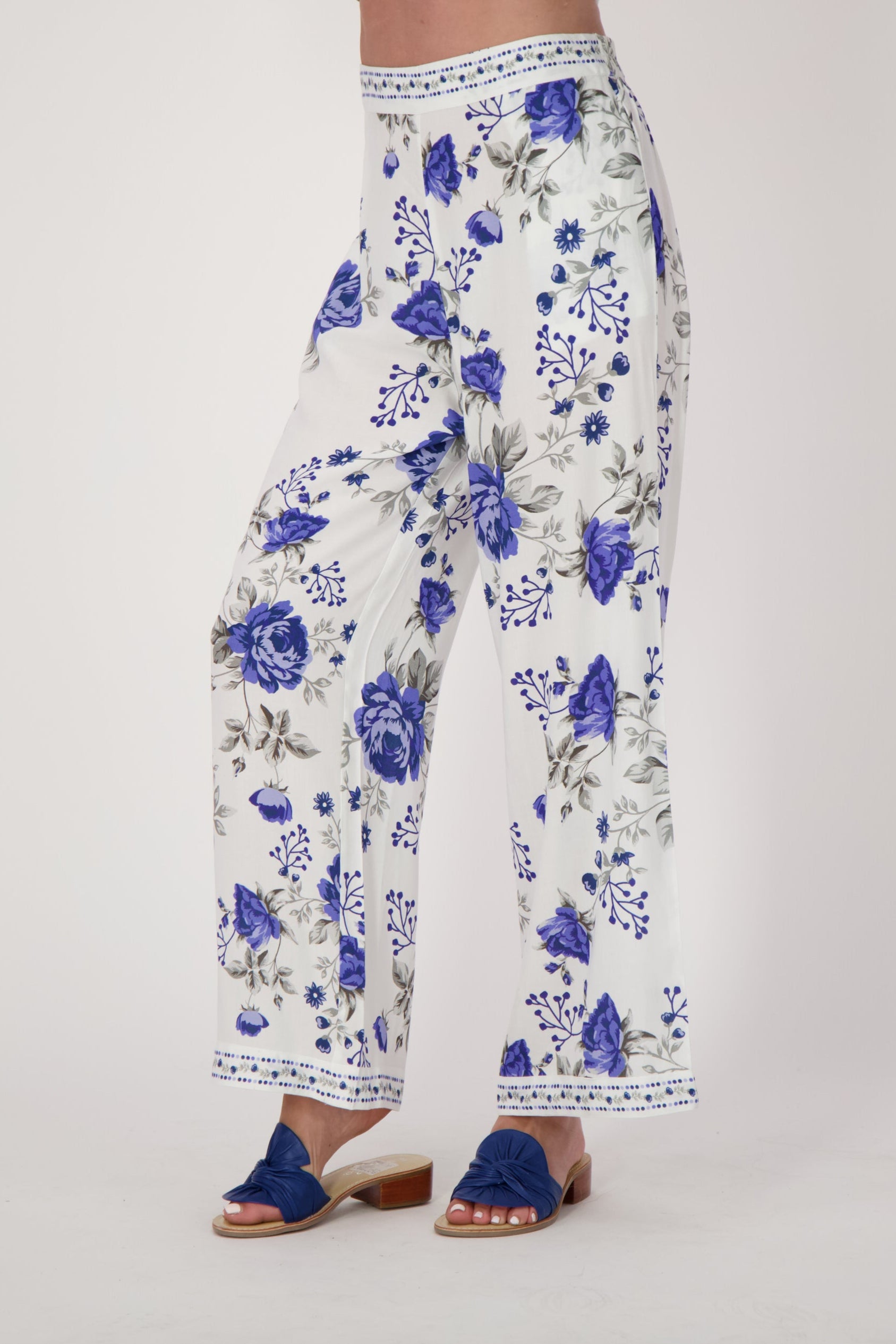 Floral Wide Leg Pants