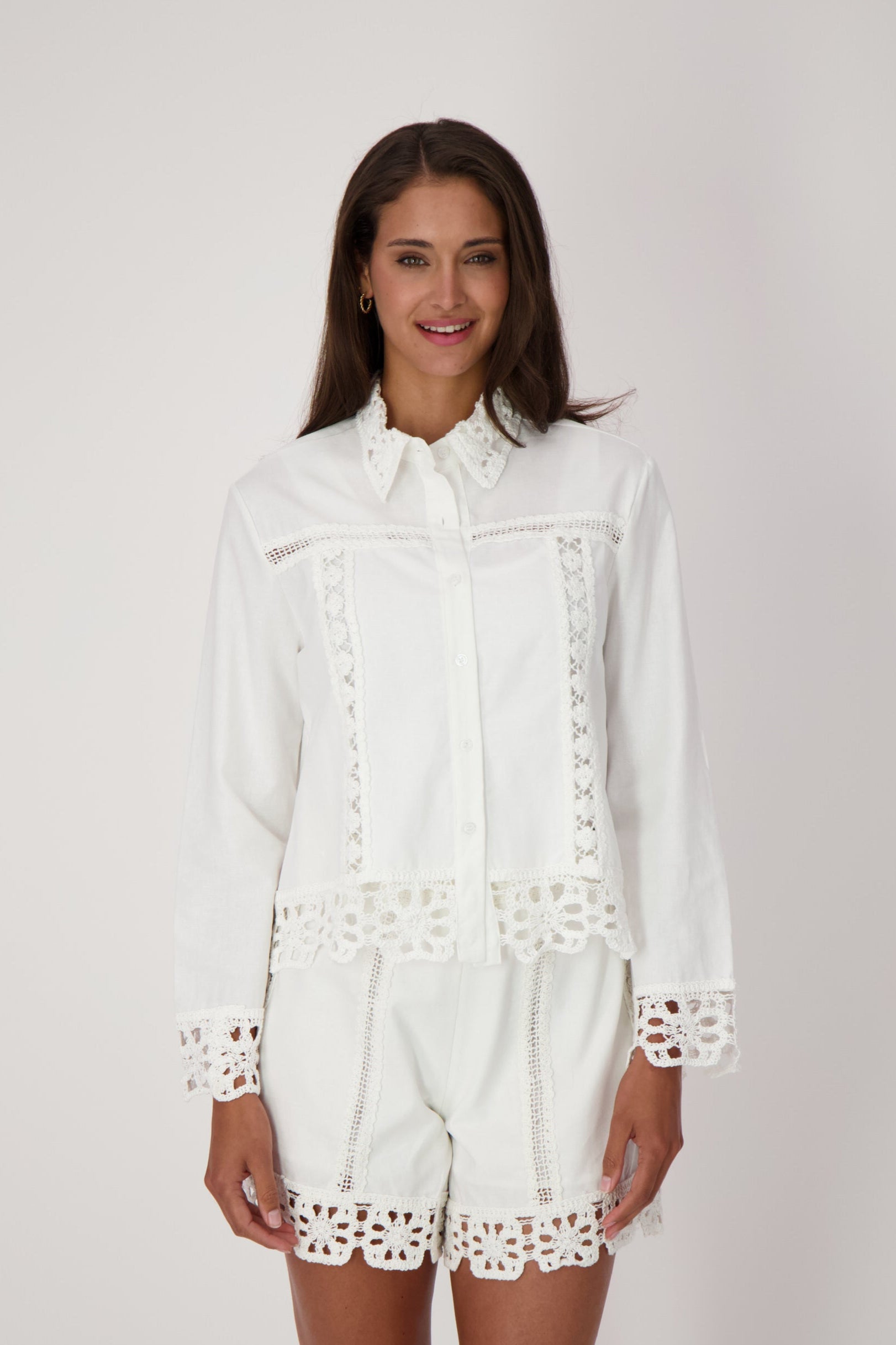Shirt Jacket With Embroidered Details