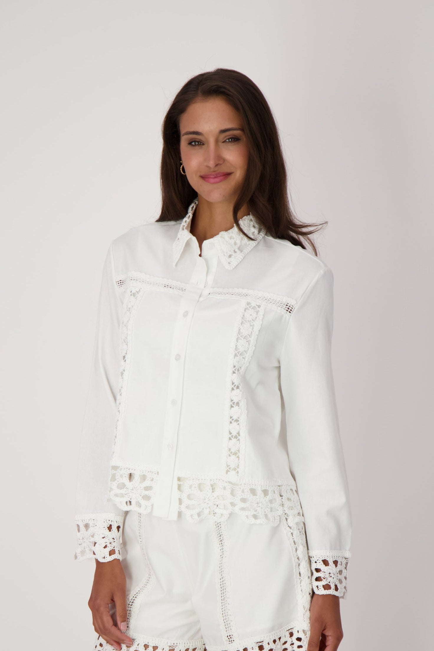 Shirt Jacket With Embroidered Details