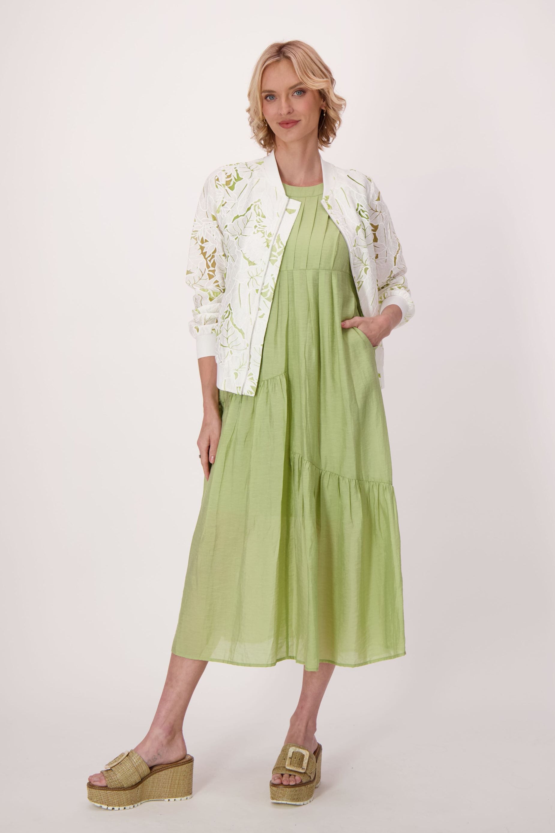 Side Bow Tie Voile Dress