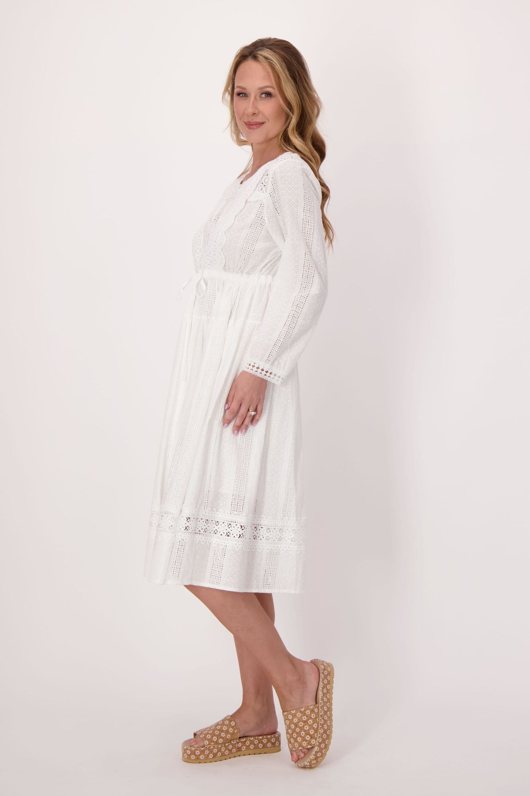 Eyelet Cotton Dress