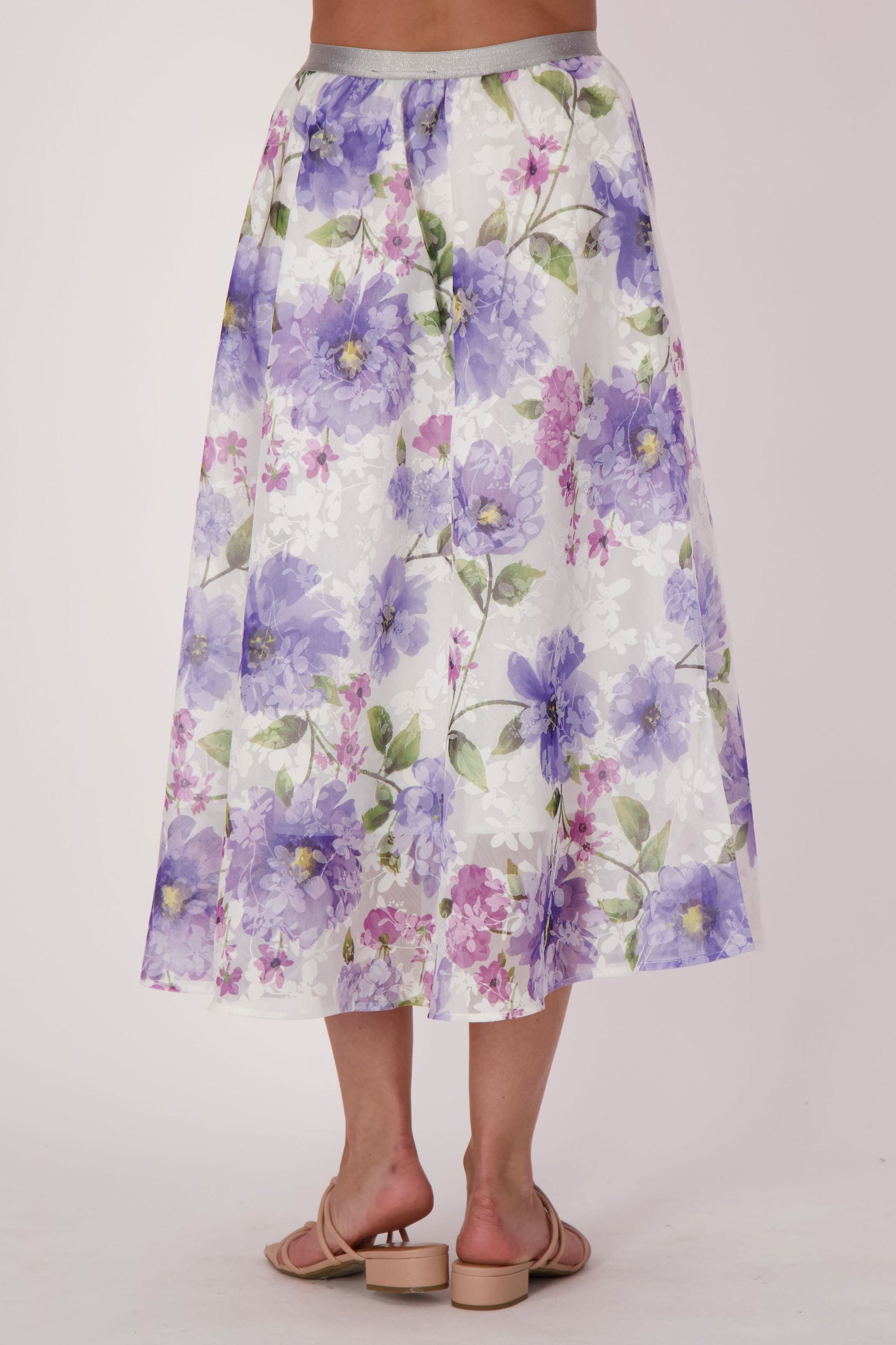 Lavendar Floral Skirt