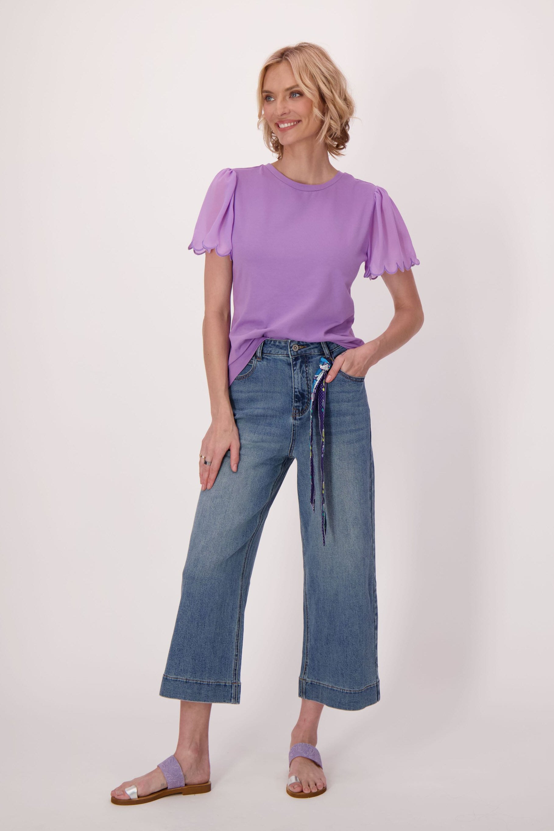 Capri Jean With Removable Scarf