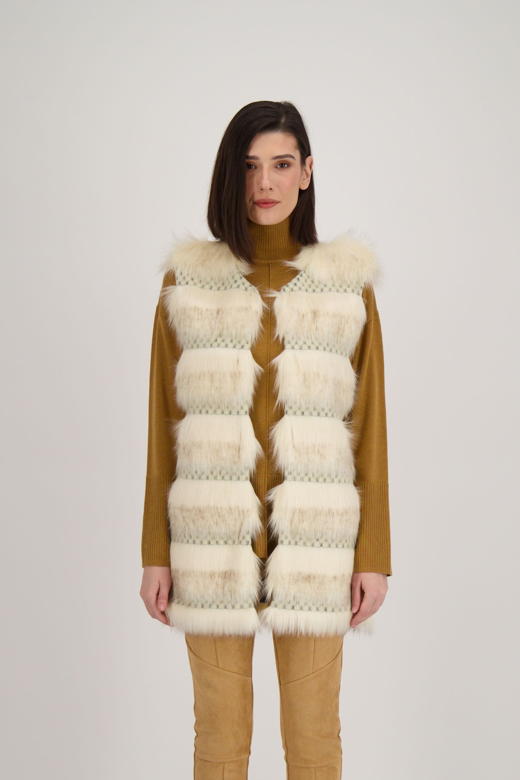 Faux Fur Sleeveless Vest