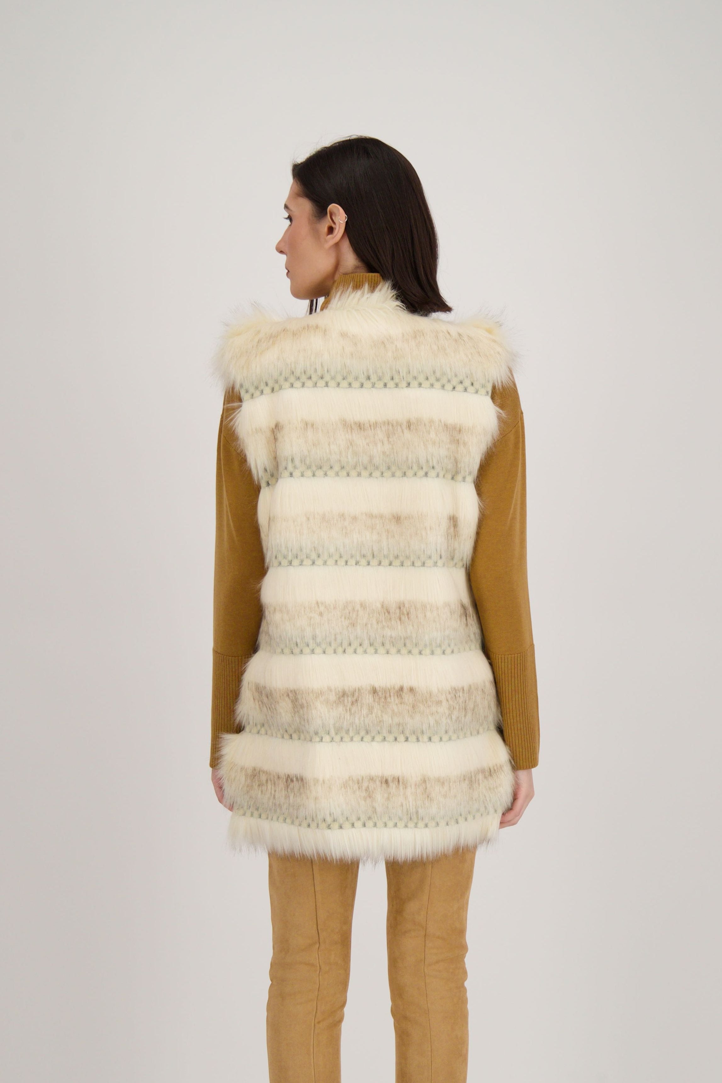 Faux Fur Sleeveless Vest