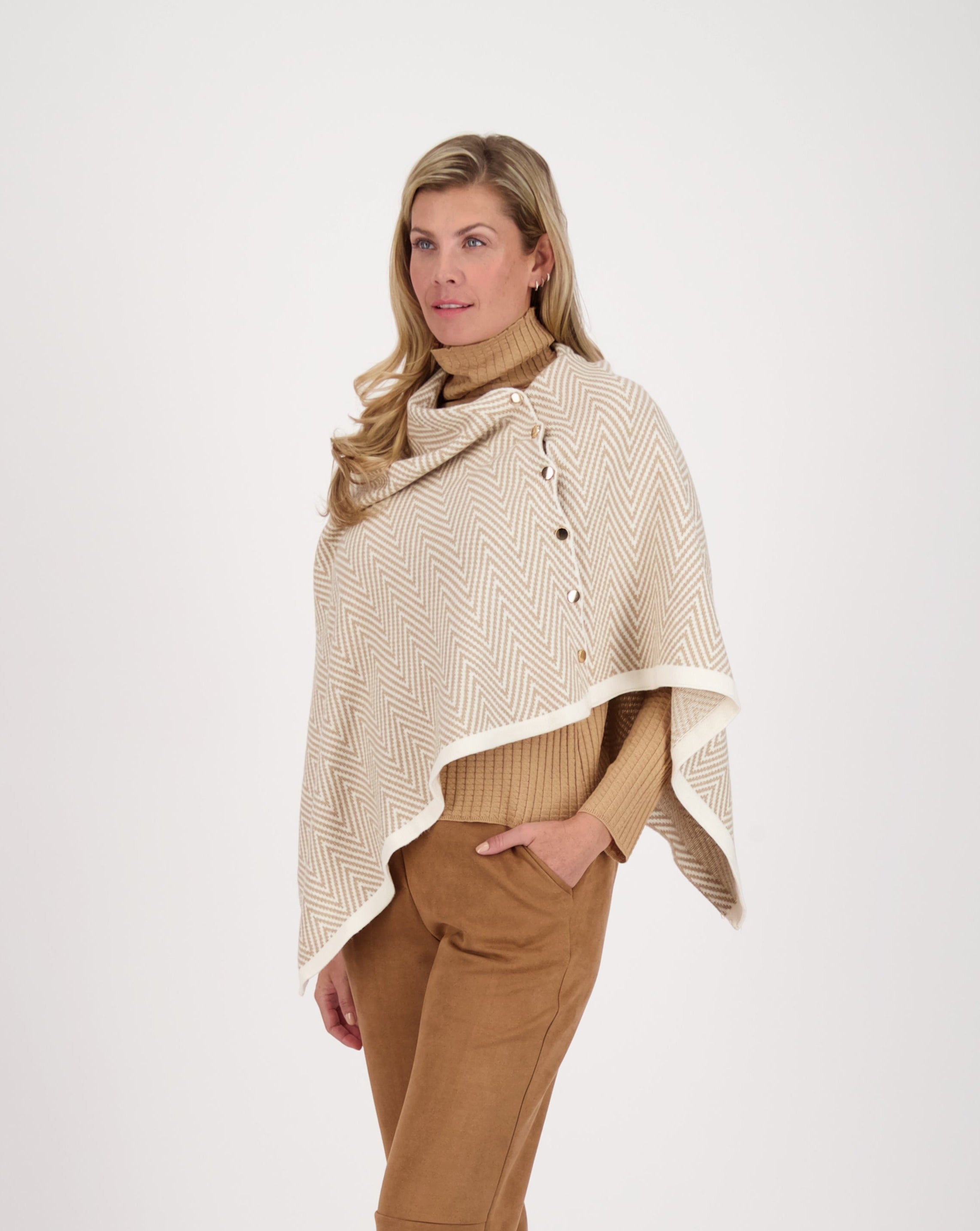 Turtle Neck Waffle Knit Layering Top