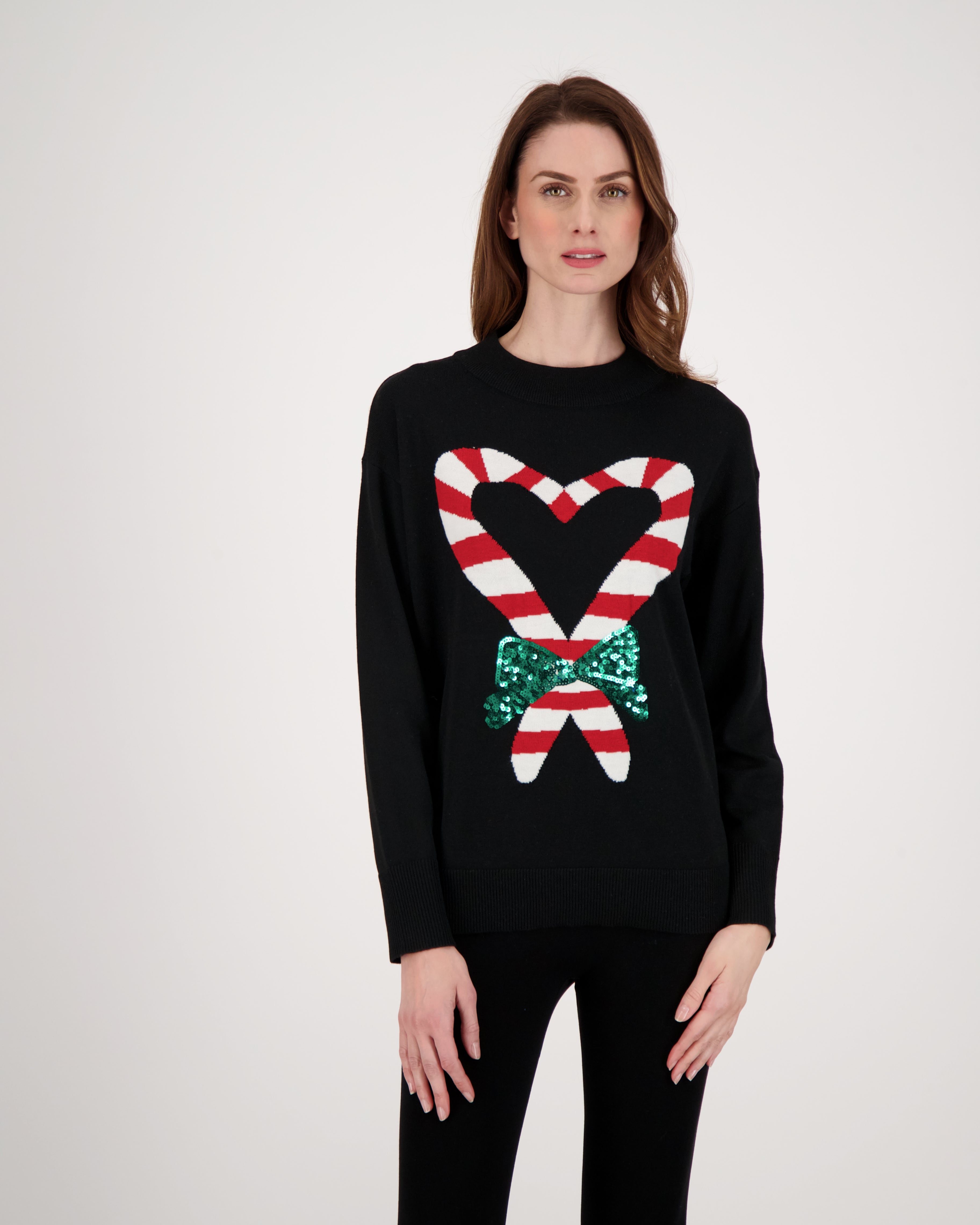 Candy cane heart clearance sweater