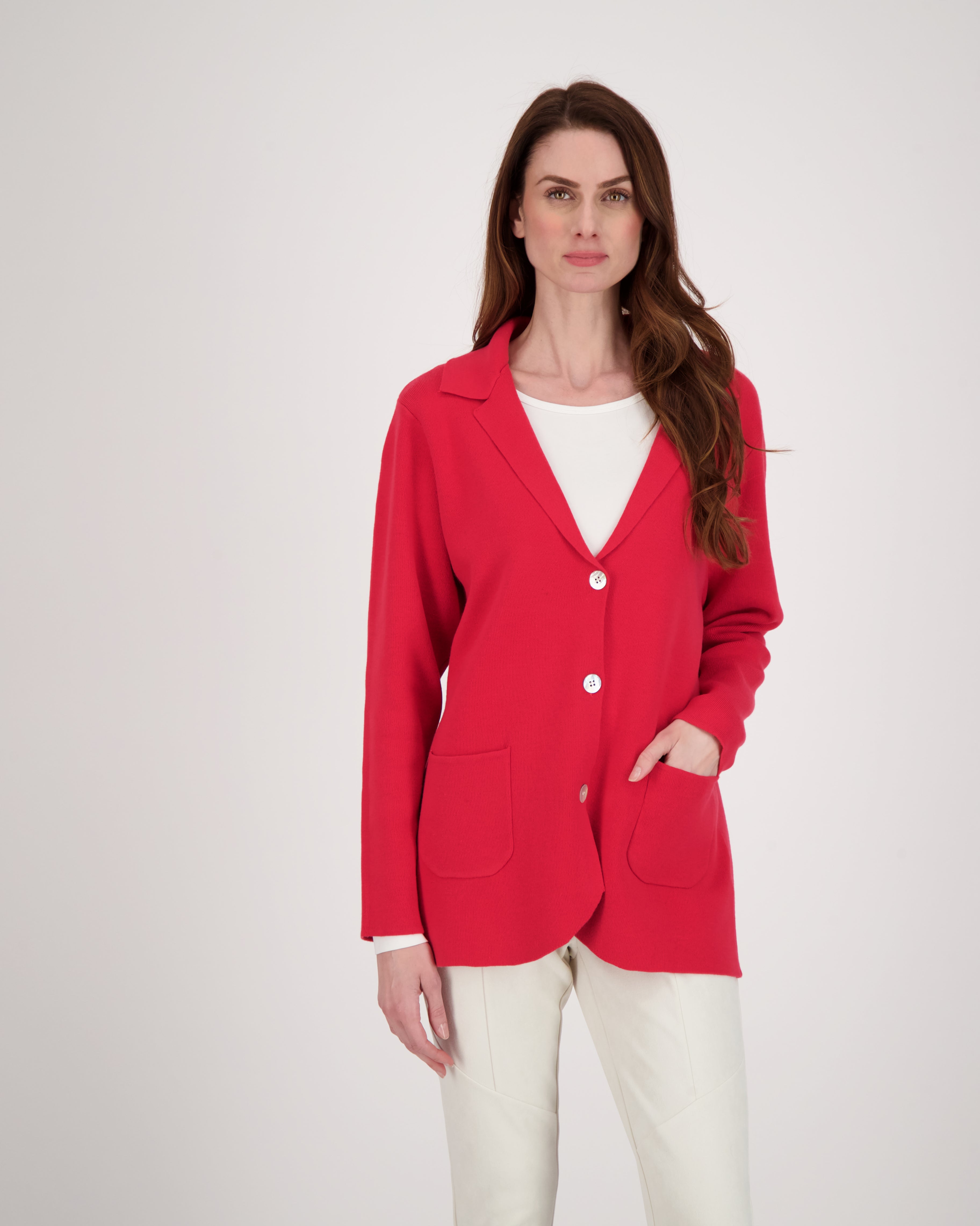 Lapel Collar Knit Jacket Cardigan