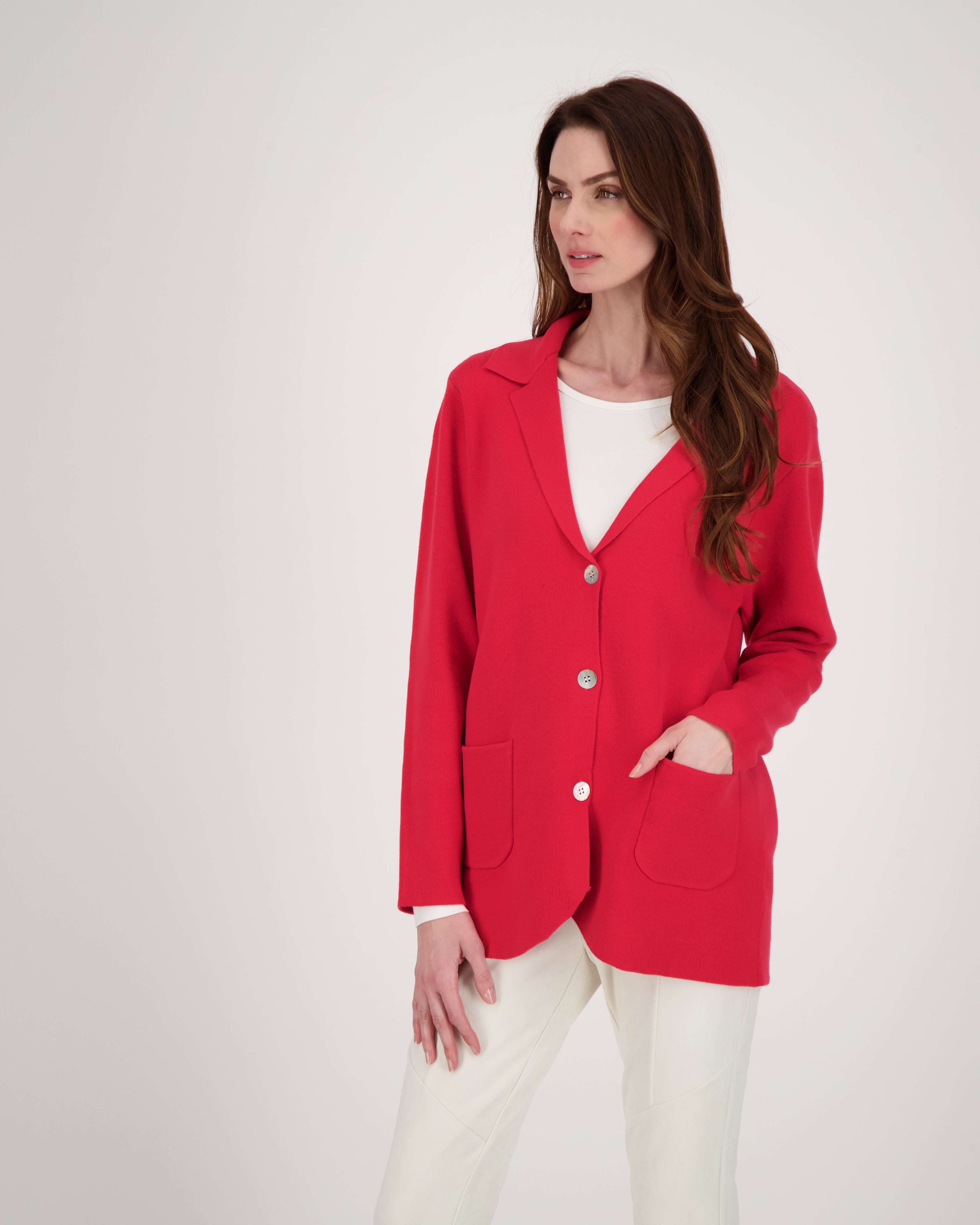 Lapel Collar Knit Jacket Cardigan