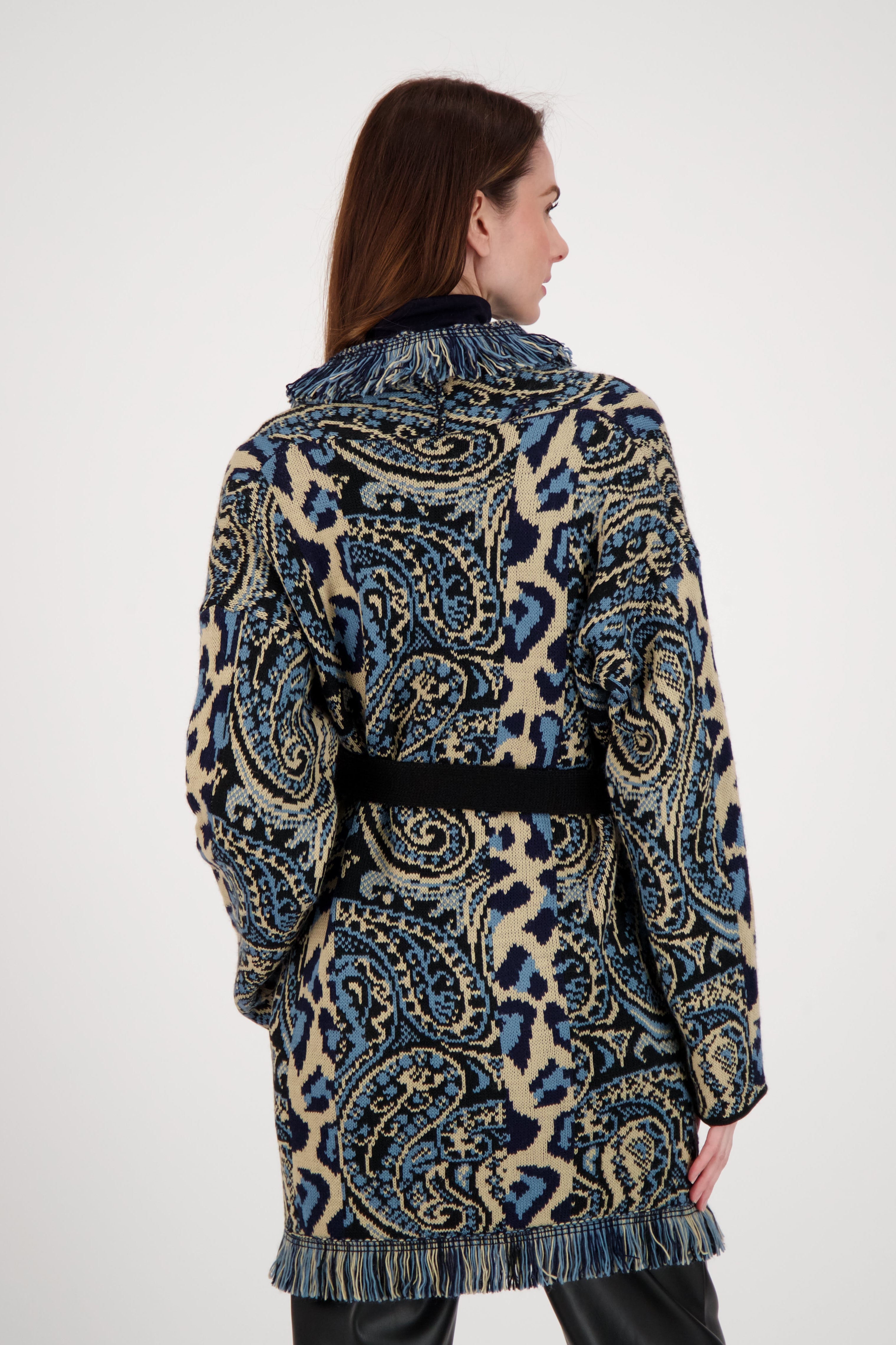 Paisley Boho Fringe Cardigan