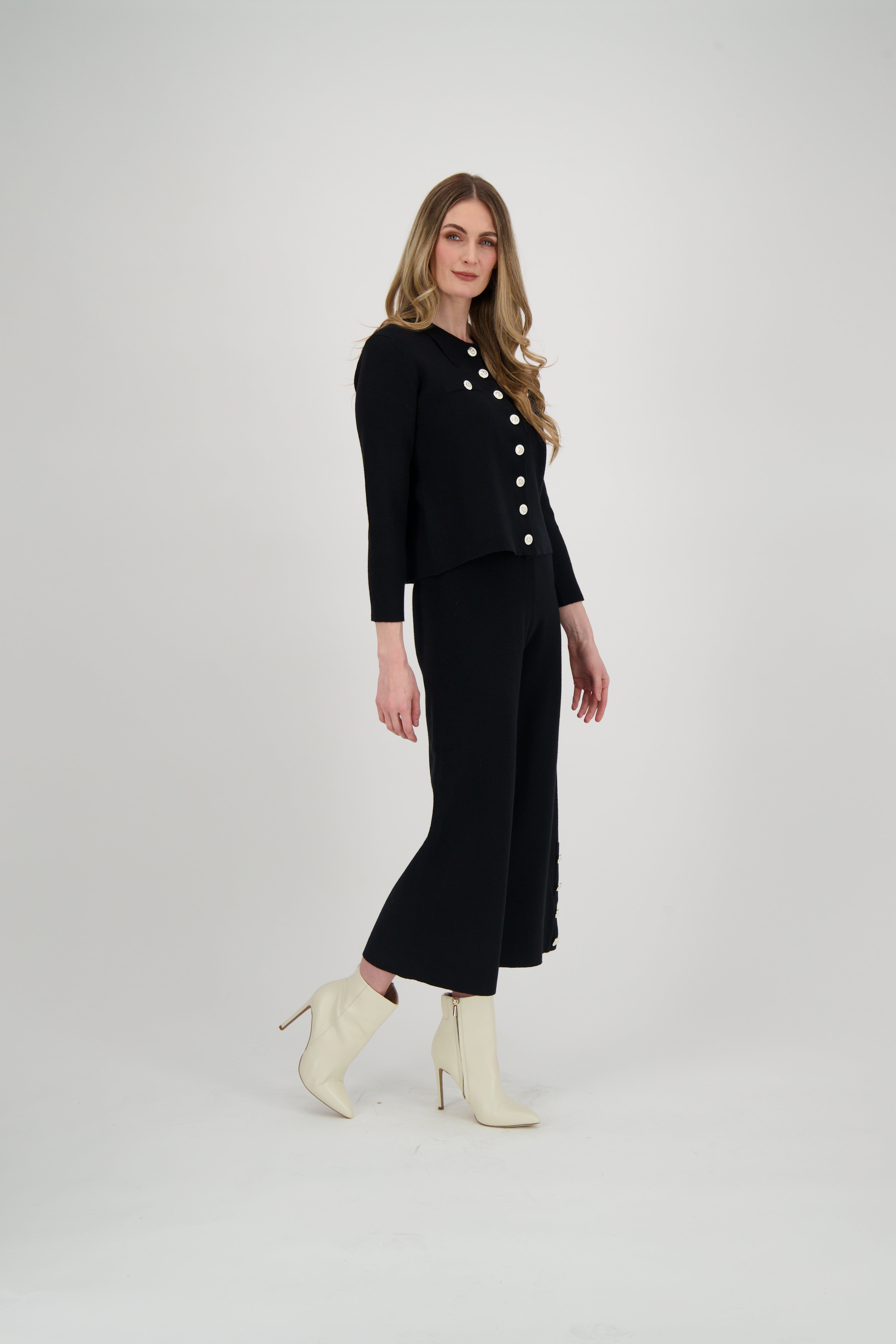 Button Front Sweater Blazer