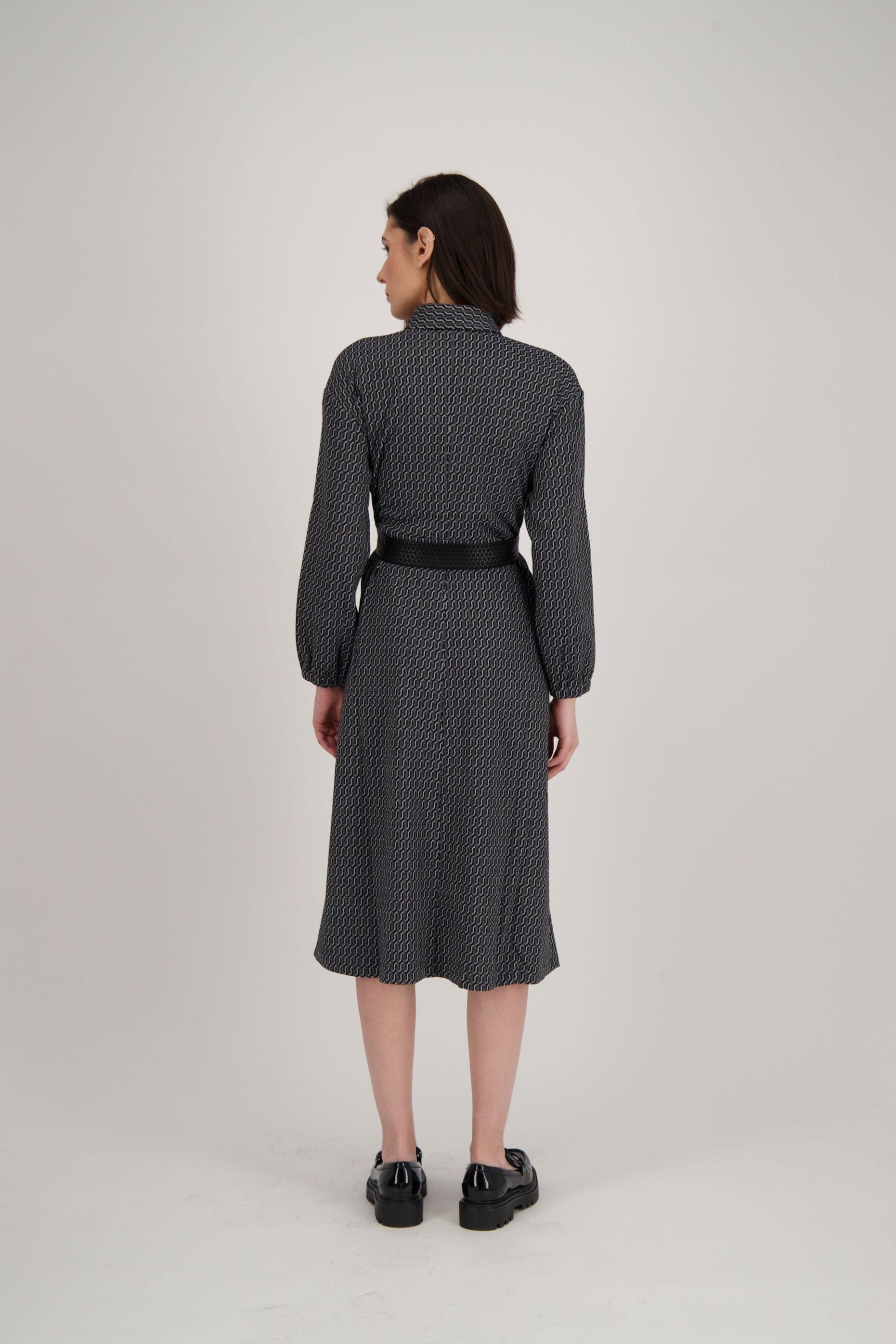 Long Dress With Belted Waist