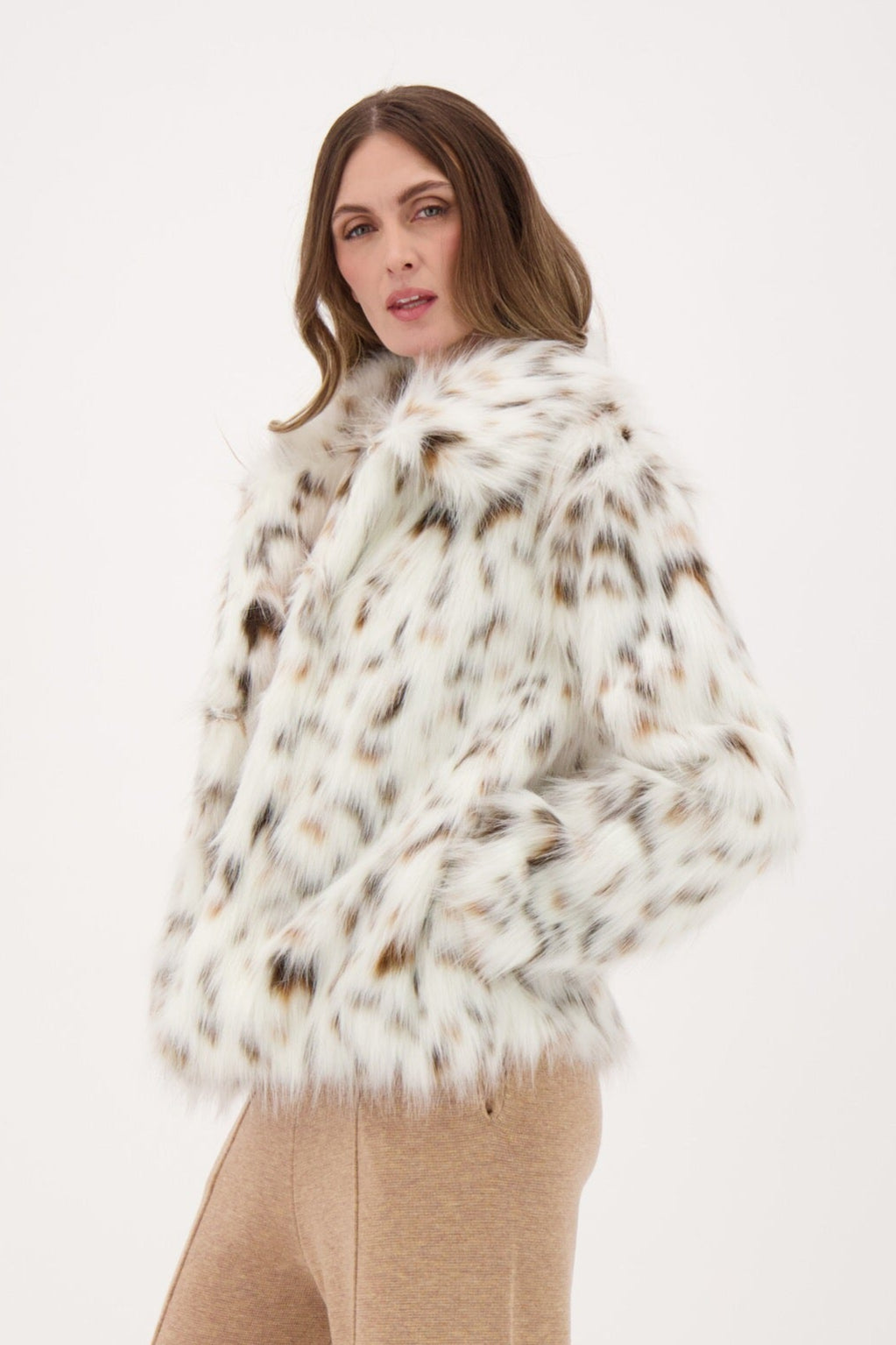 Cheetah Faux Fur Jacket