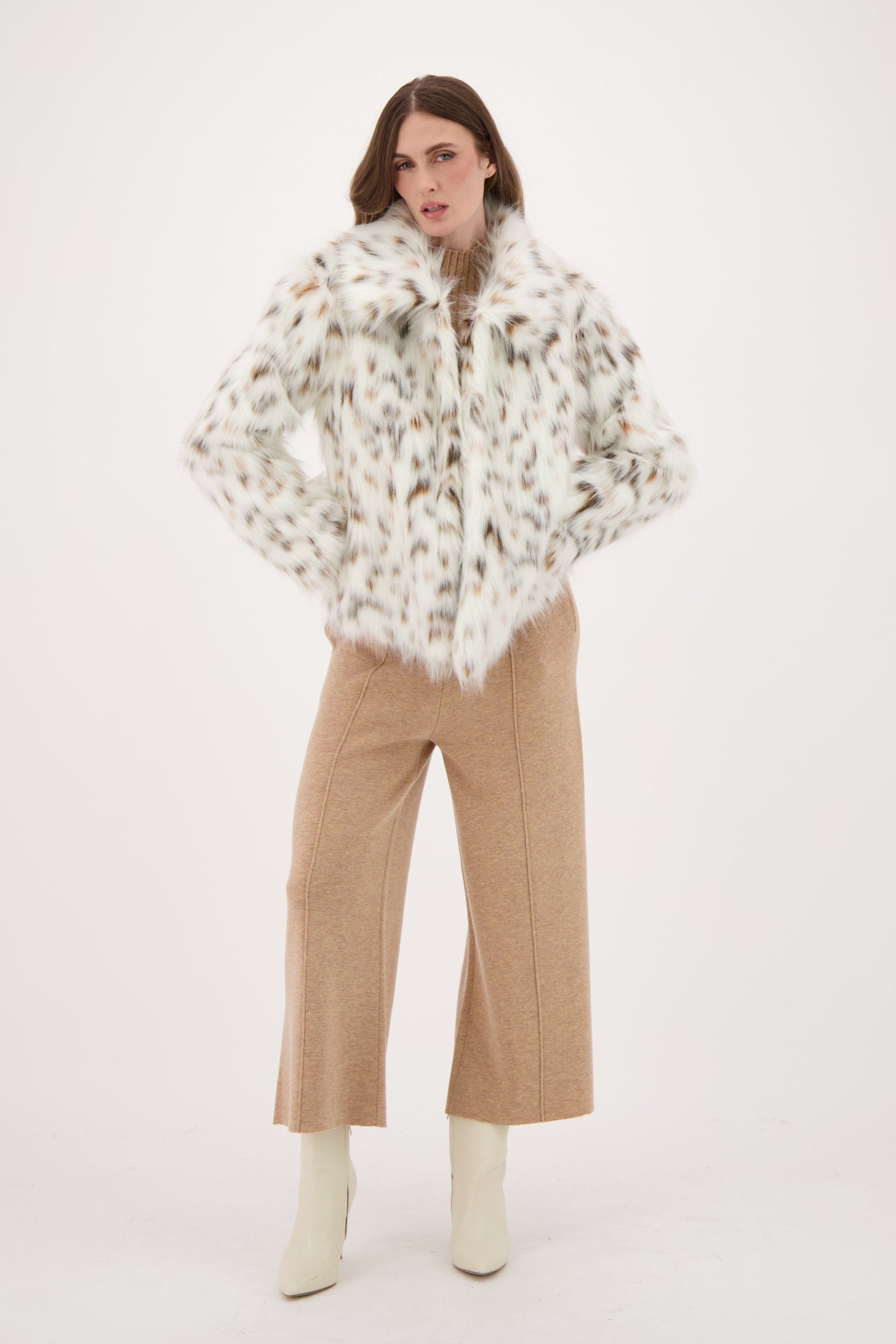 Cheetah Faux Fur Jacket