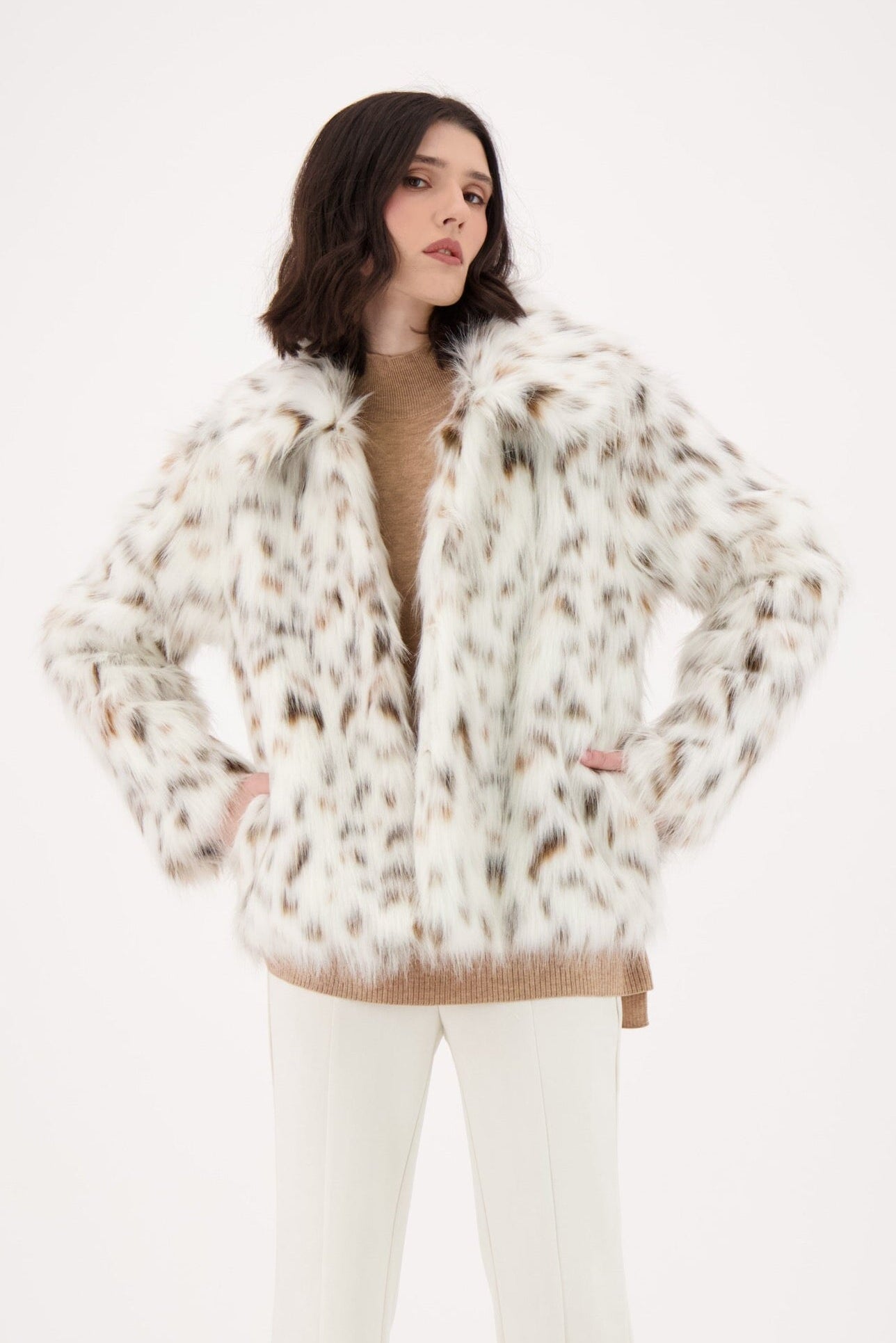 Cheetah Faux Fur Jacket
