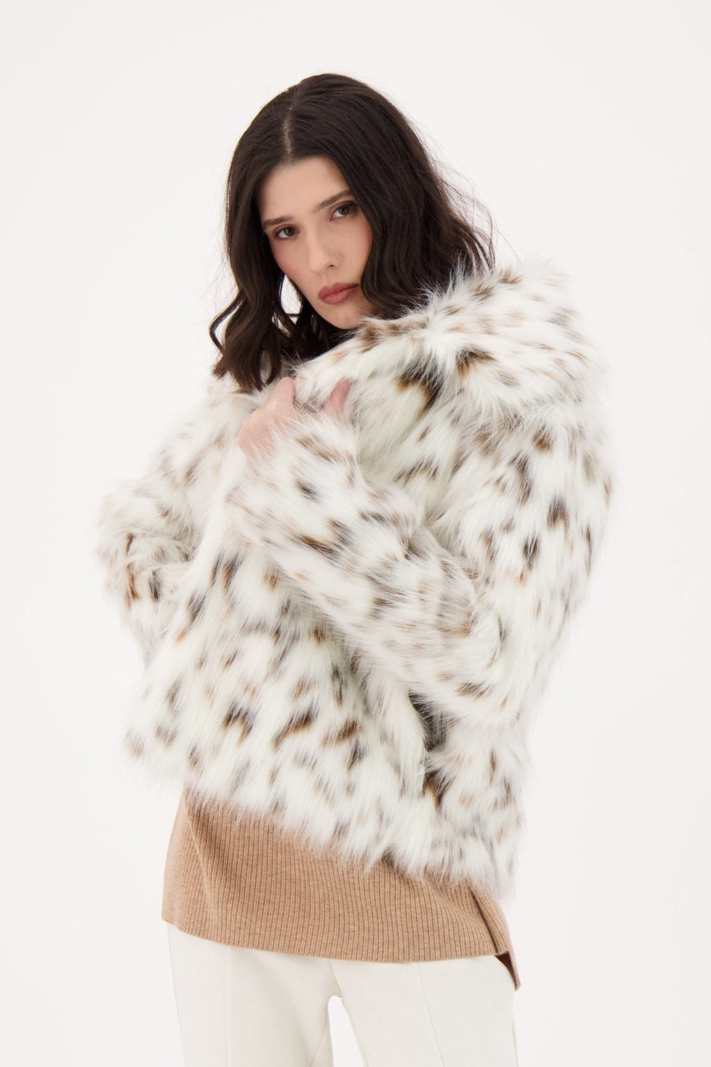 Cheetah Faux Fur Jacket