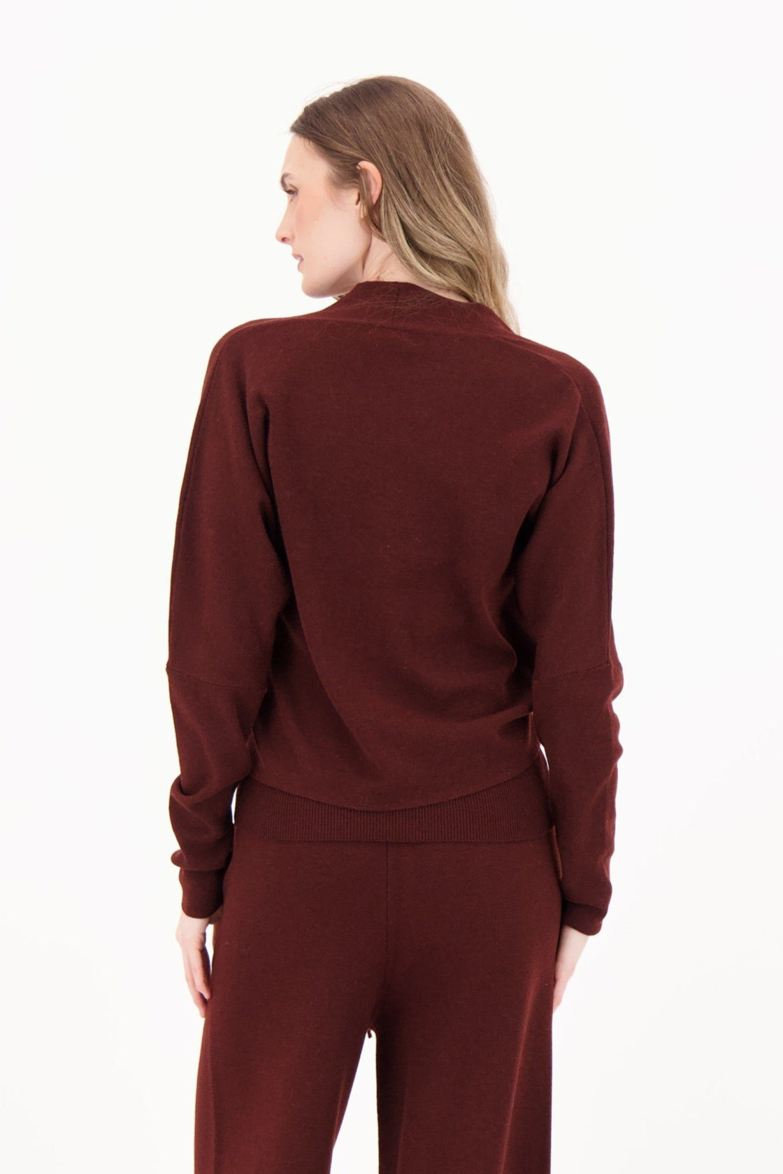 "2 Way-Wear" Open Or Closed Shawl Collar Knit Cardigan
